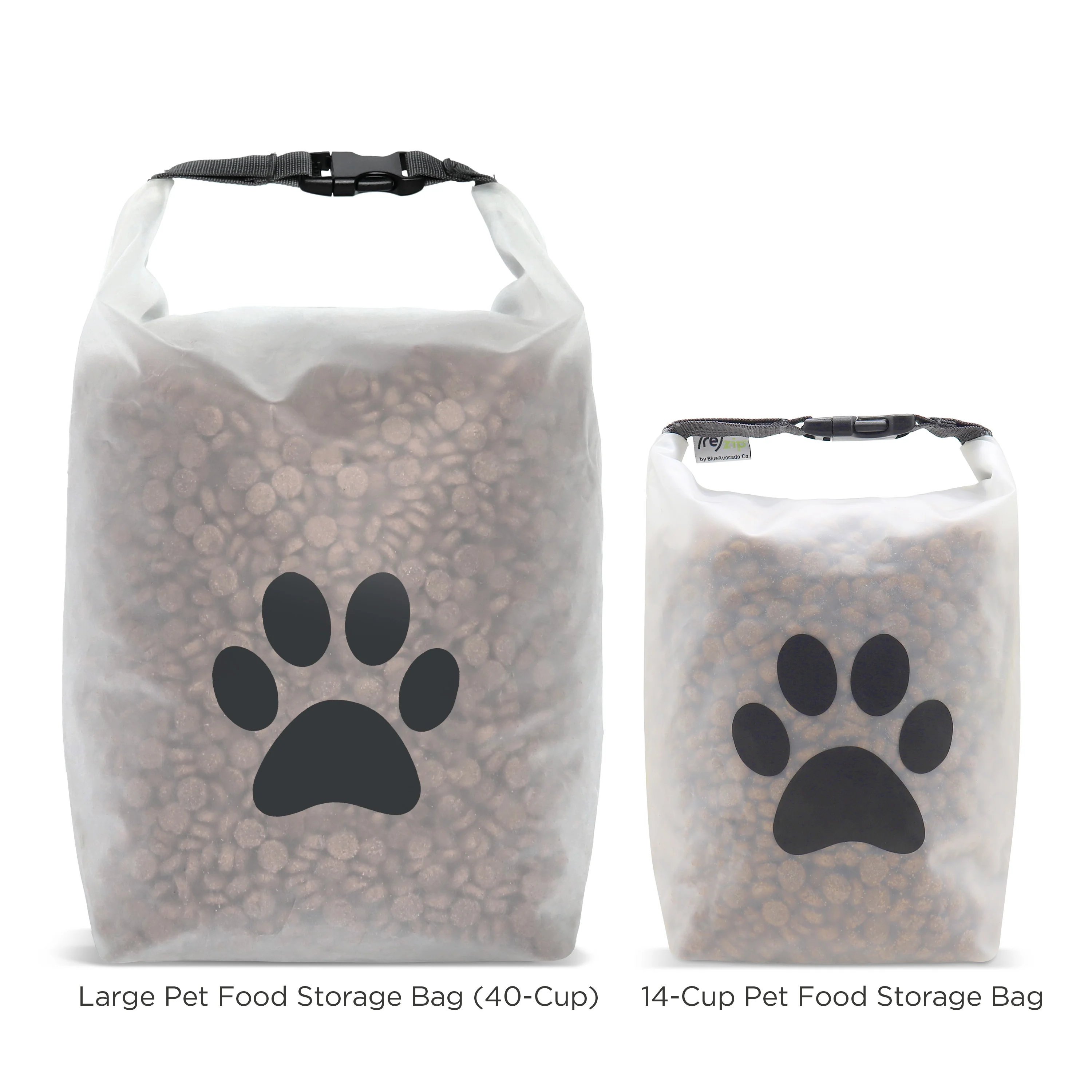 Reusable Roll Top Pet Food Storage Bag, 14 Cup - Image 6