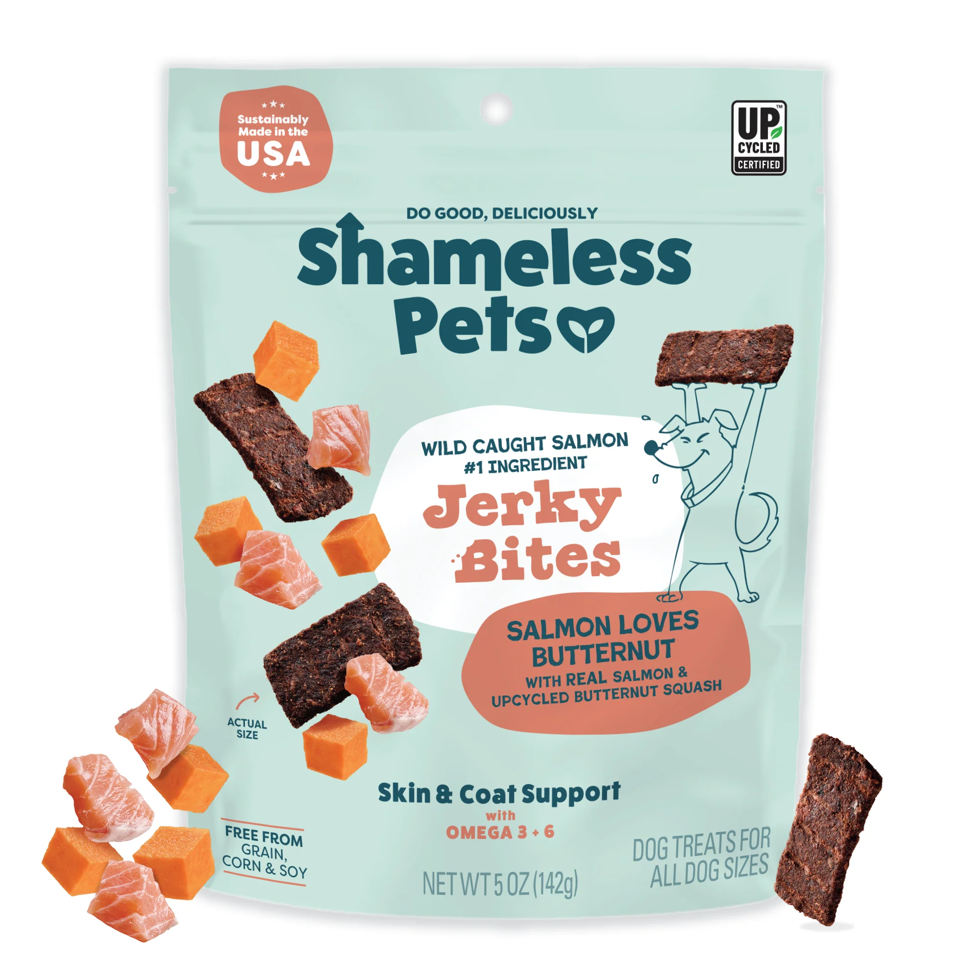 Salmon Loves Butternut Jerky Dog Treats - Image 3
