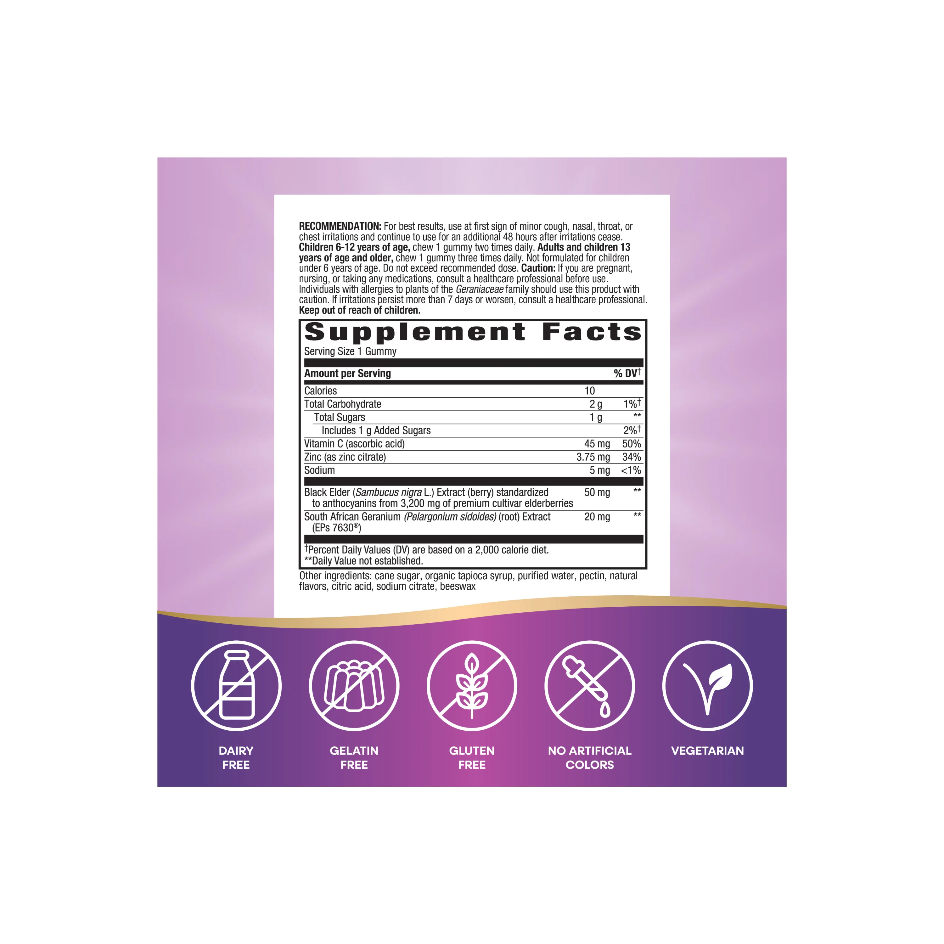 Sambucus Cough Relief + Immune Gummy - Image 5