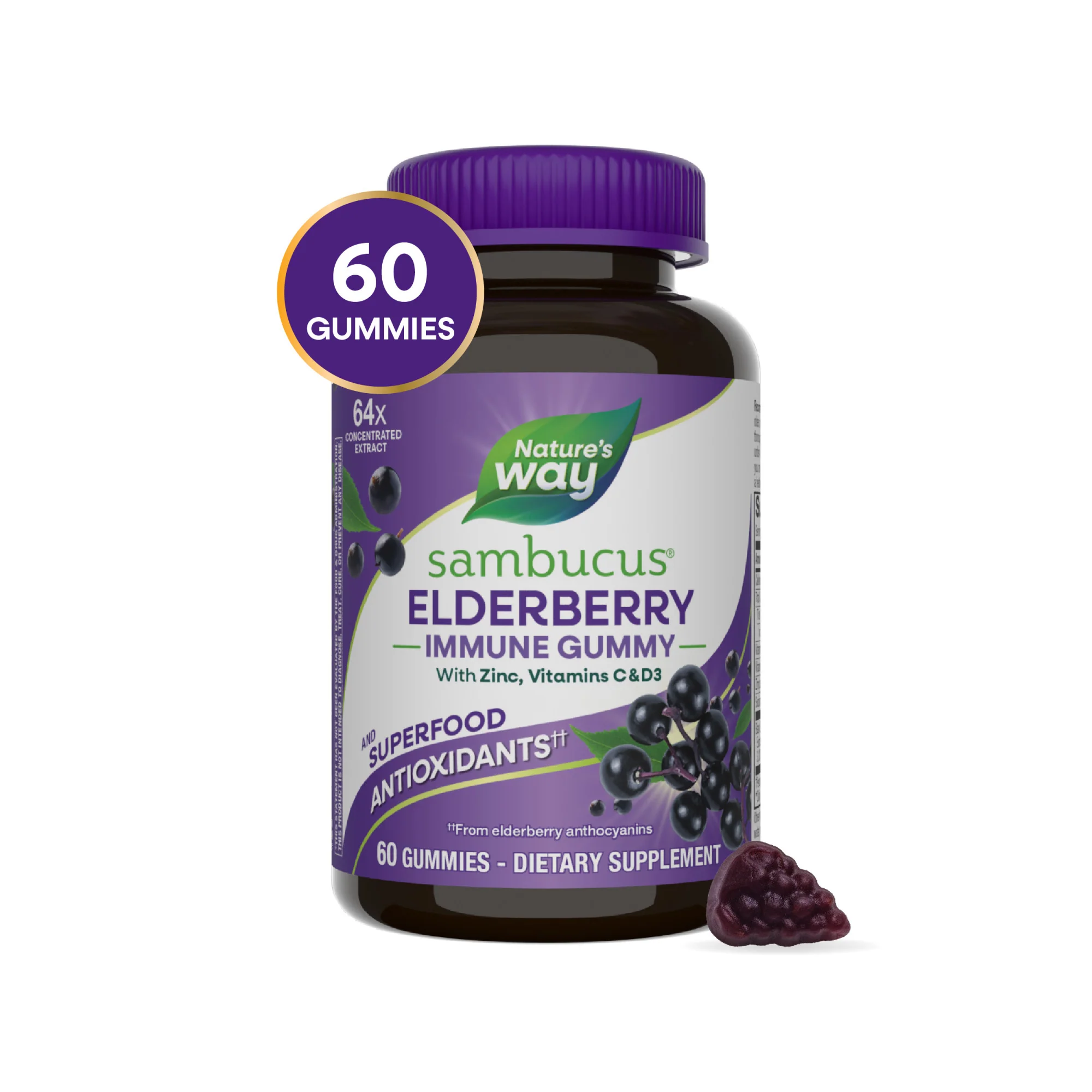Sambucus Elderberry Gummy - For Immune Support - Image 7