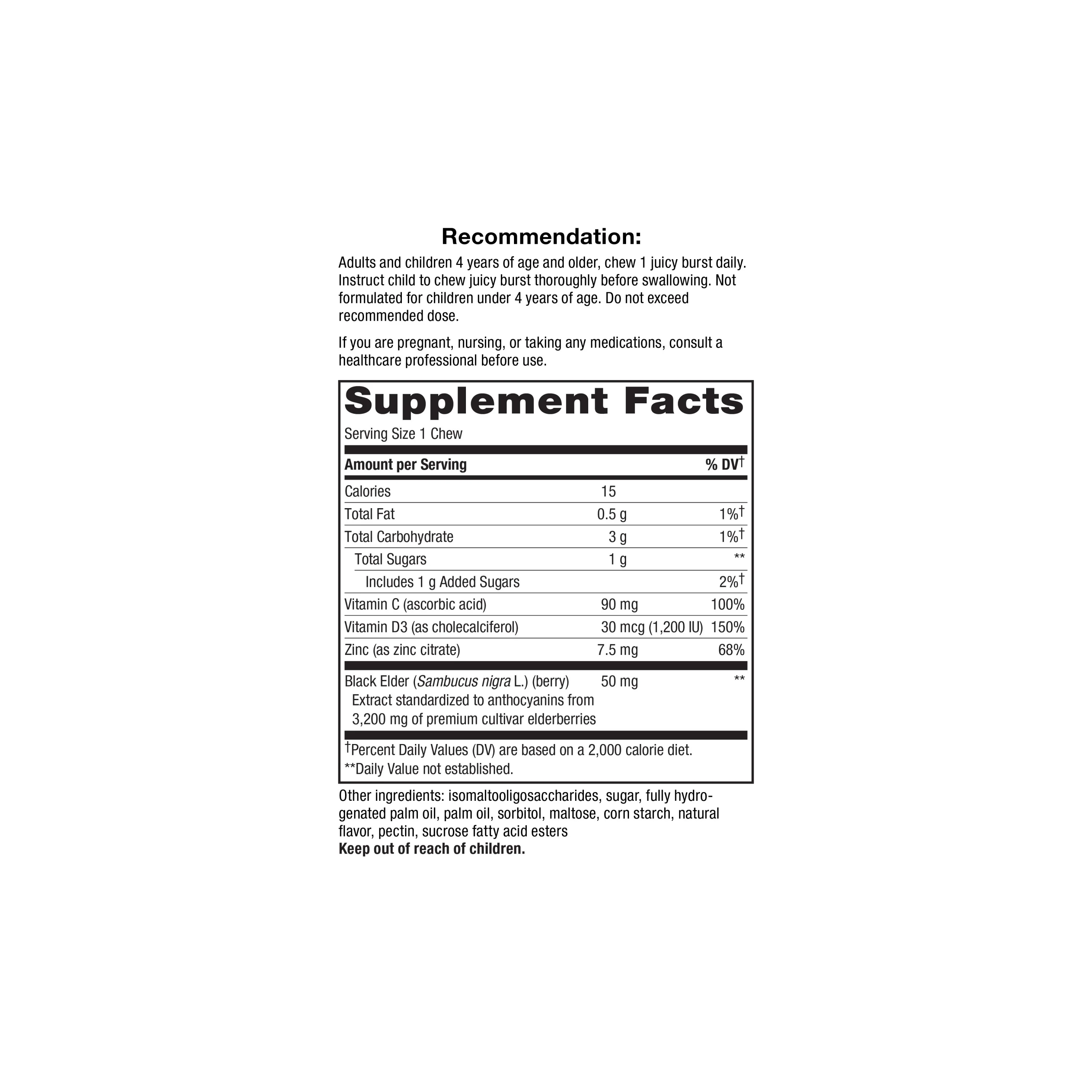 Sambucus Ultra Immune Juicy Burst - Image 2