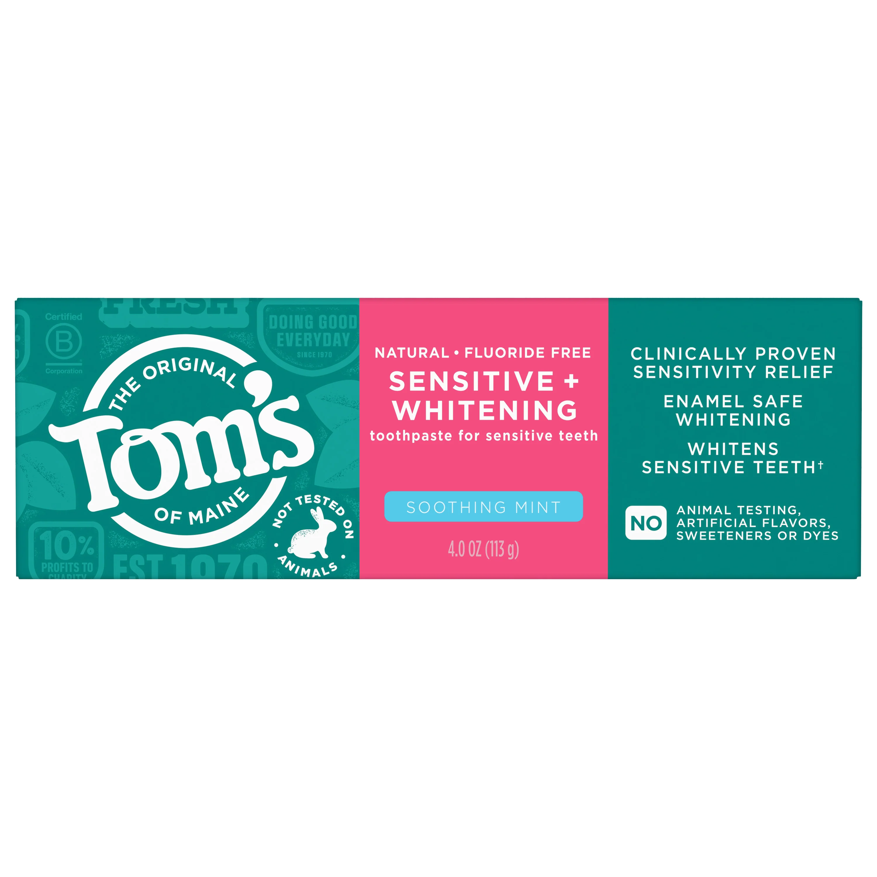 Sensitive + Whitening Fluoride Free Toothpaste - Image 4