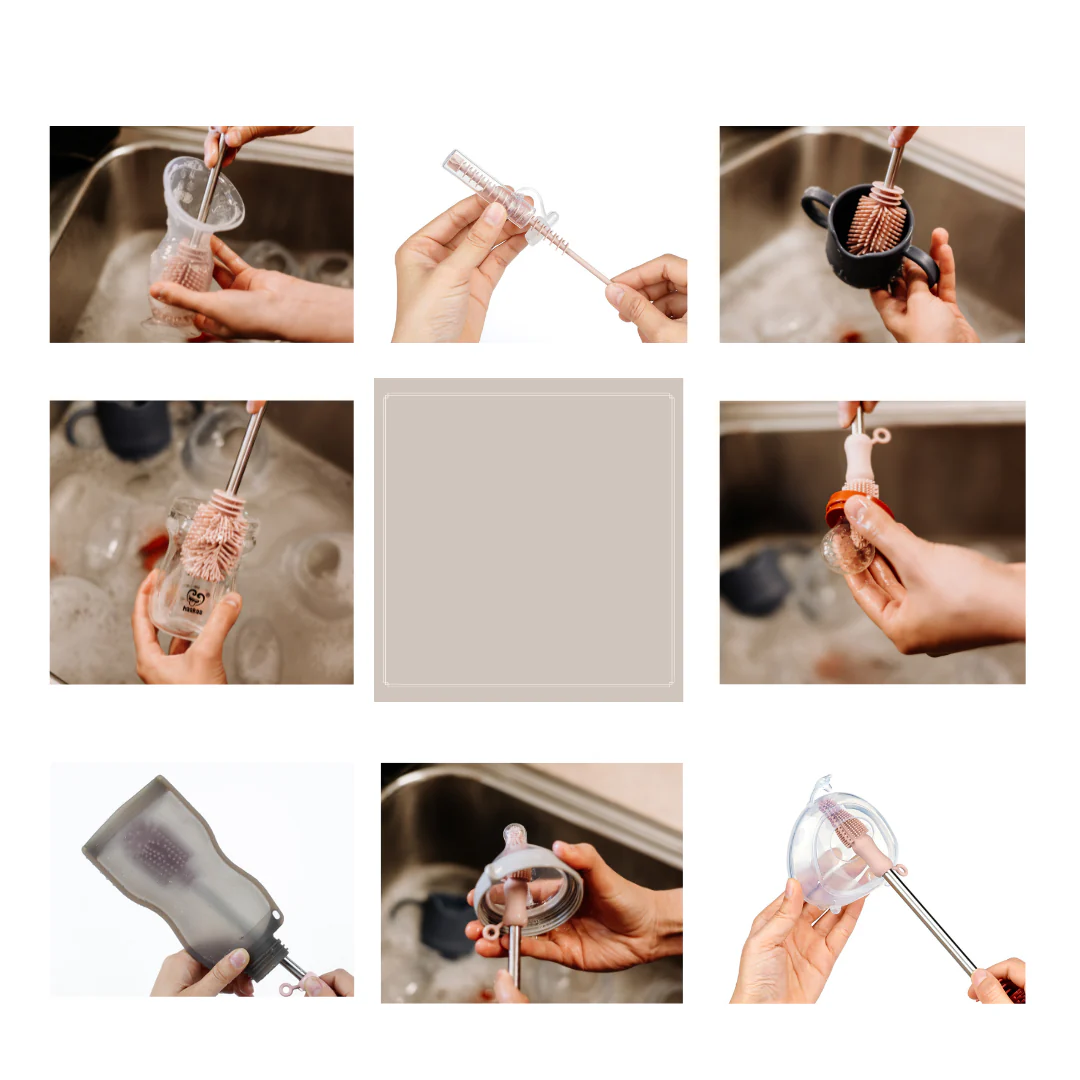 Double-Ended Silicone Cleaning & Bottle Brush - Image 8