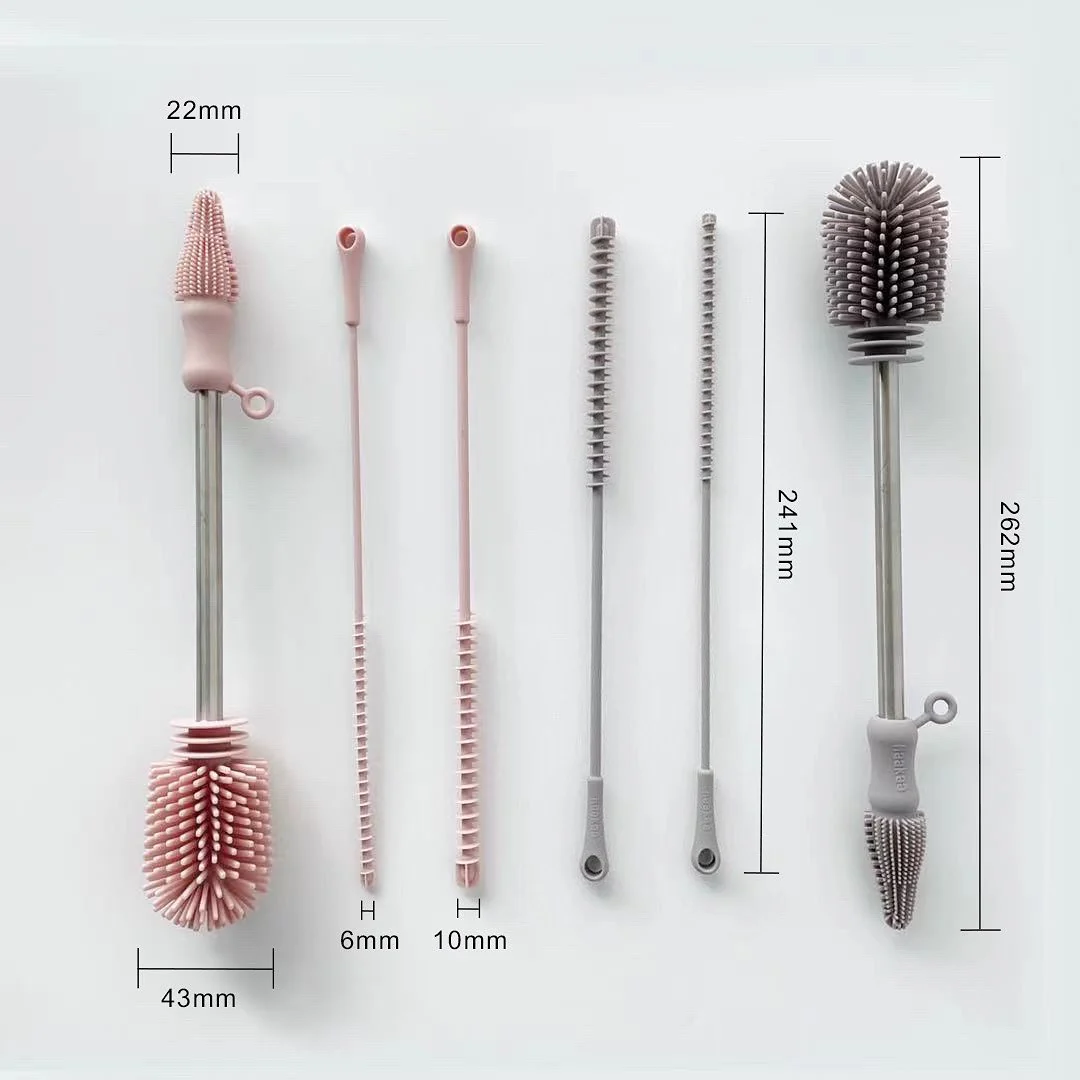 Silicone, Multipurpose Bottle & Cleaning Brush Kit - Image 3