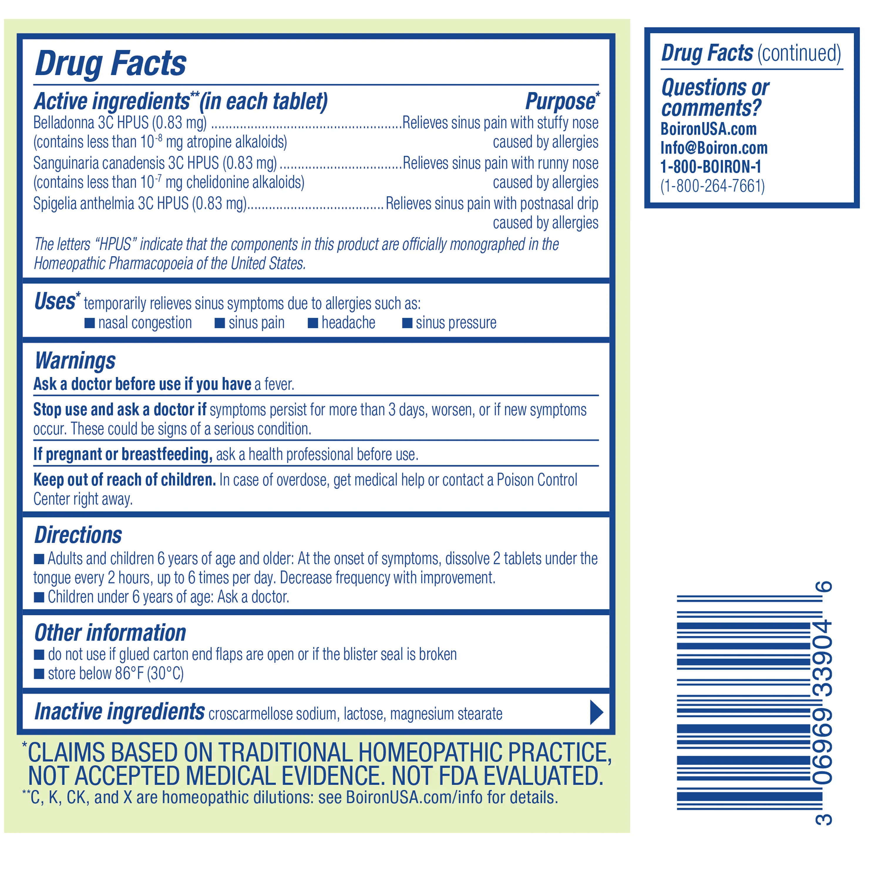 SinusCalm Allergy Tablets - Image 5