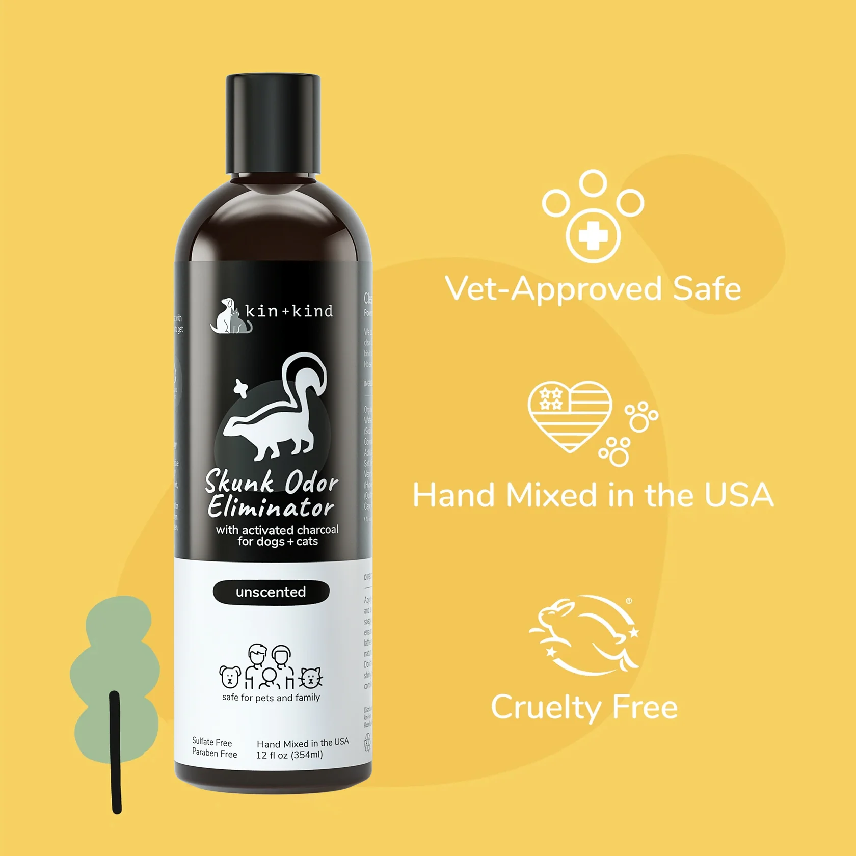 Skunk Odor Eliminator Shampoo for Dogs & Cats - Image 3