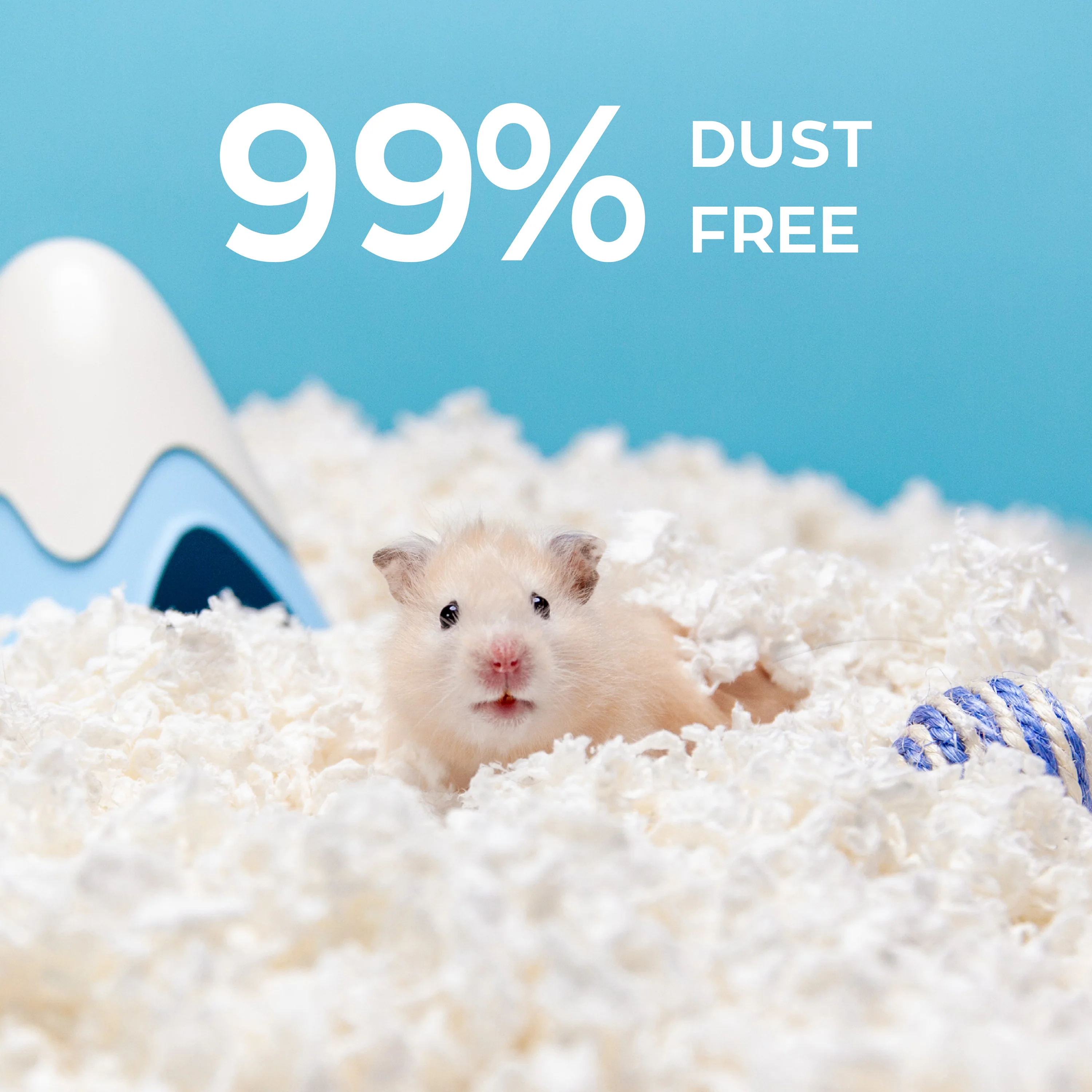 Small Animal Bedding made from reclaimed paper fiber, White - Image 3