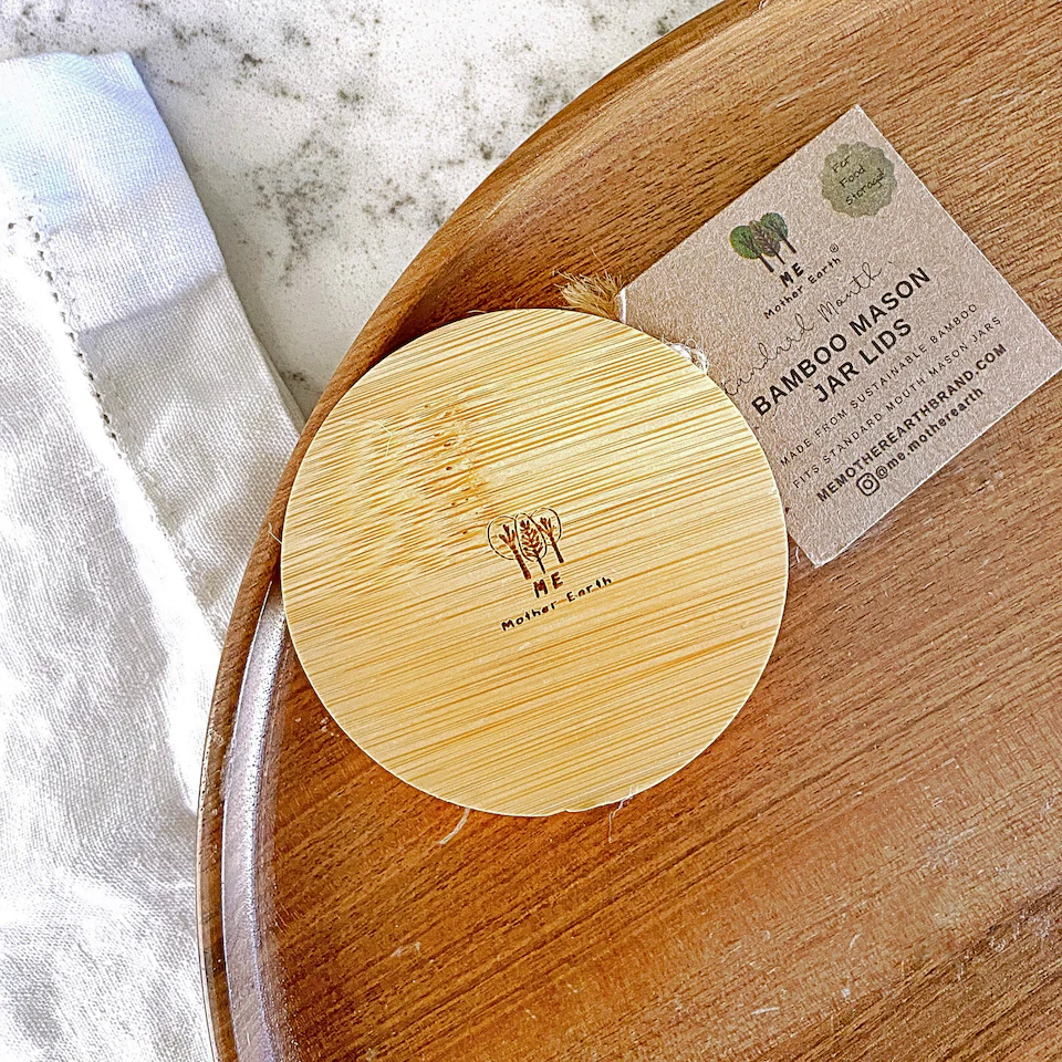 Solid Bamboo Mason Jar Lids - Image 9