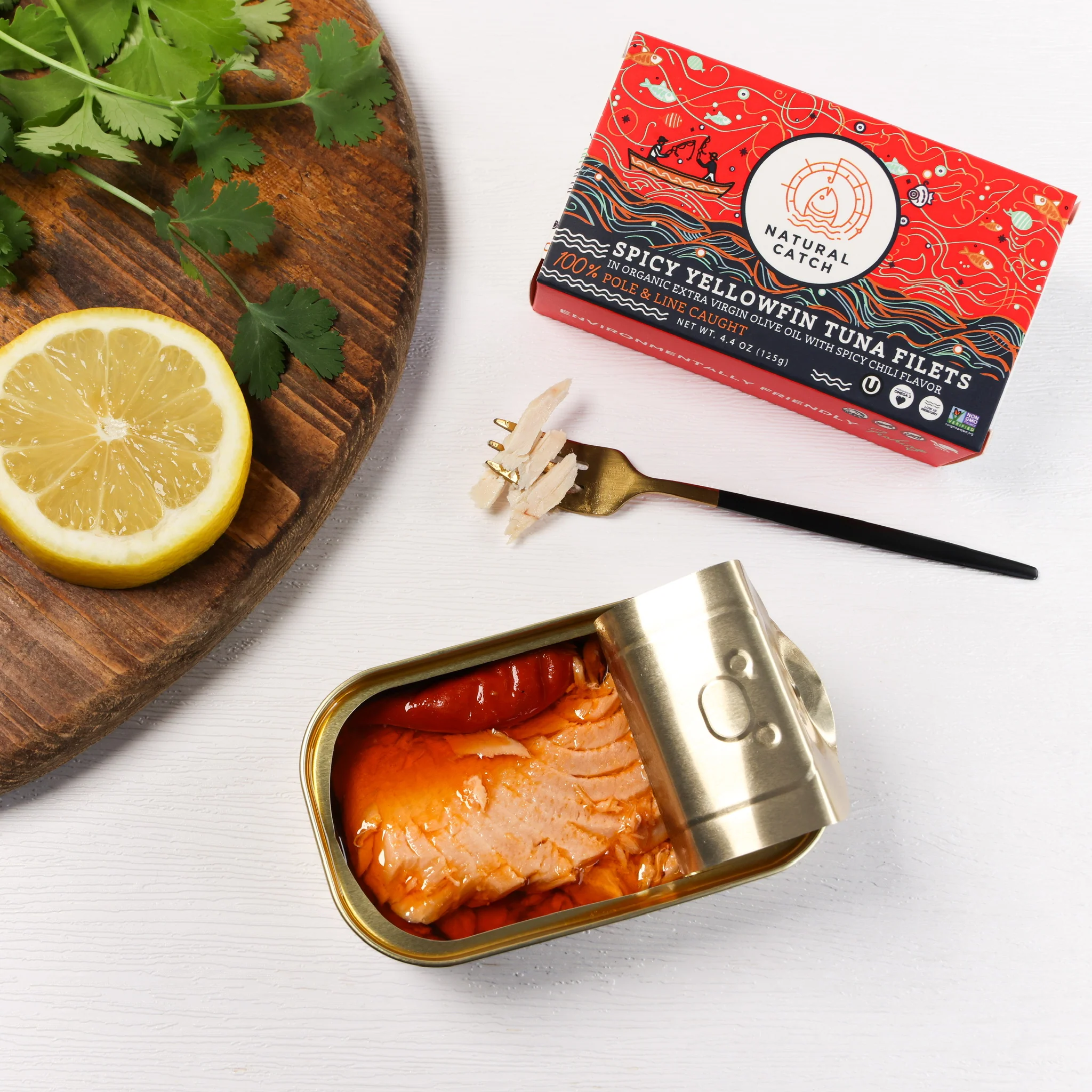 Natural Catch Tuna - Spicy Yellowfin Filets in Extra Virgin Olive Oil - Image 4
