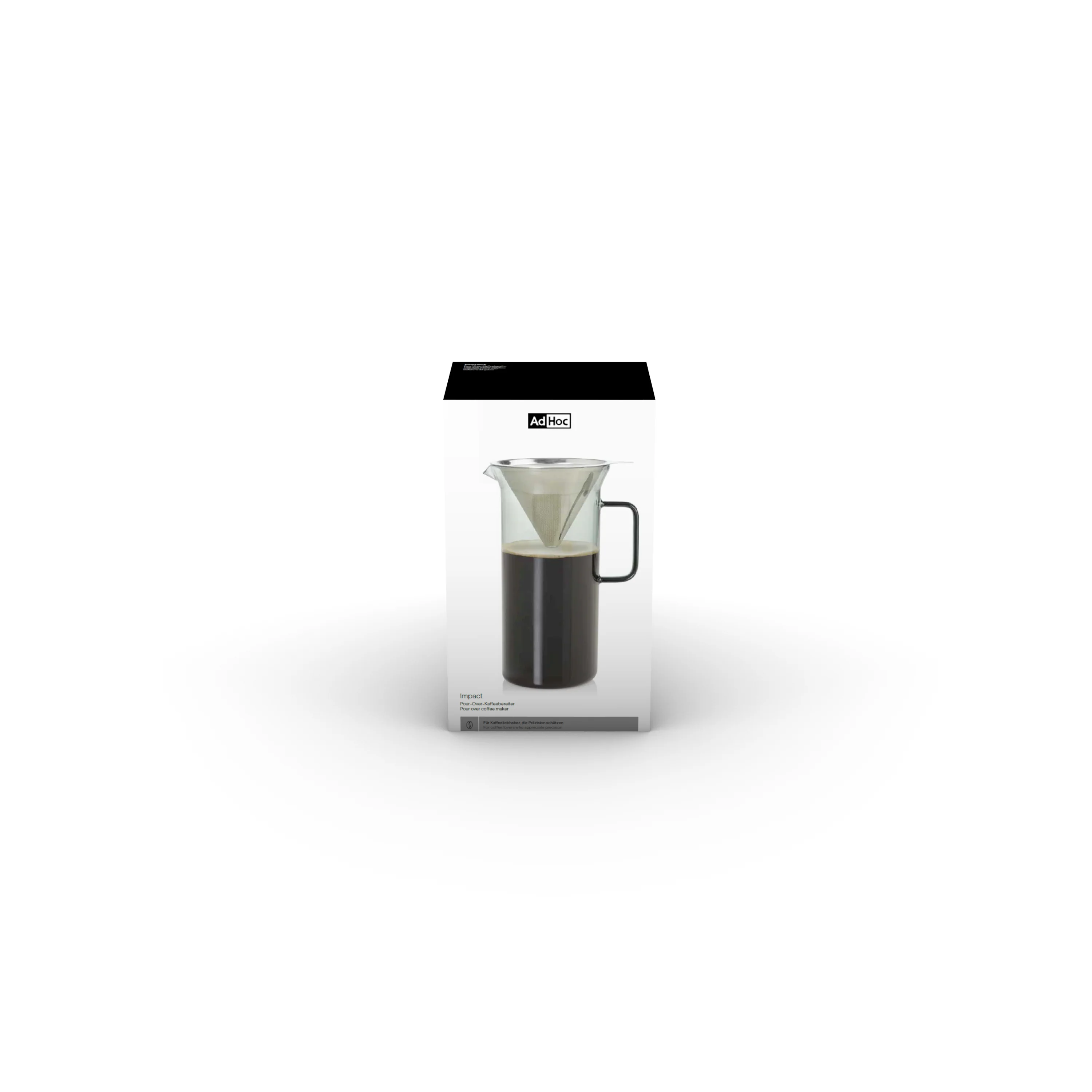 Pour Over Coffee Maker - Stainless Steel & Glass - Image 5