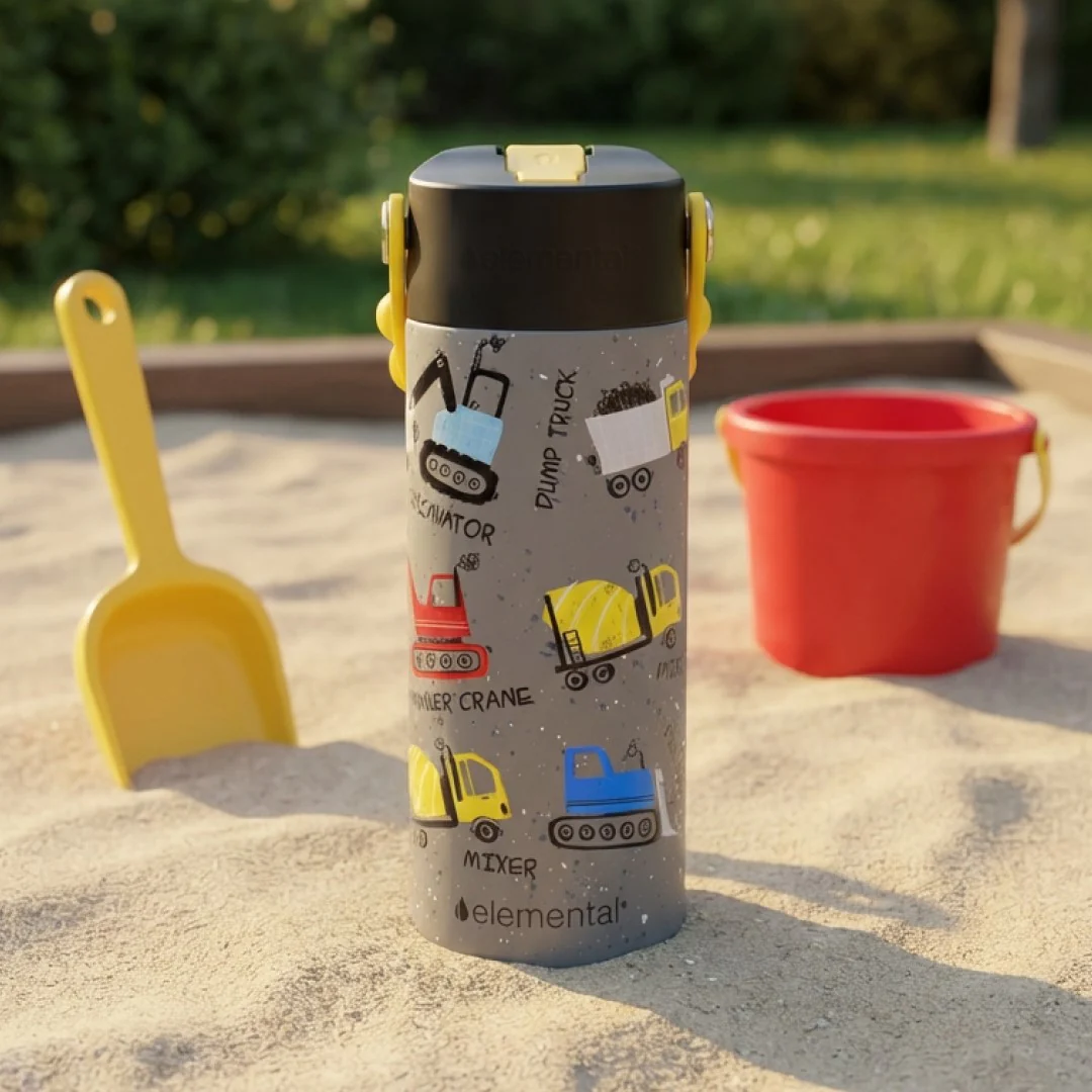 Stainless Steel Kids Water Bottle, 18oz - Image 16