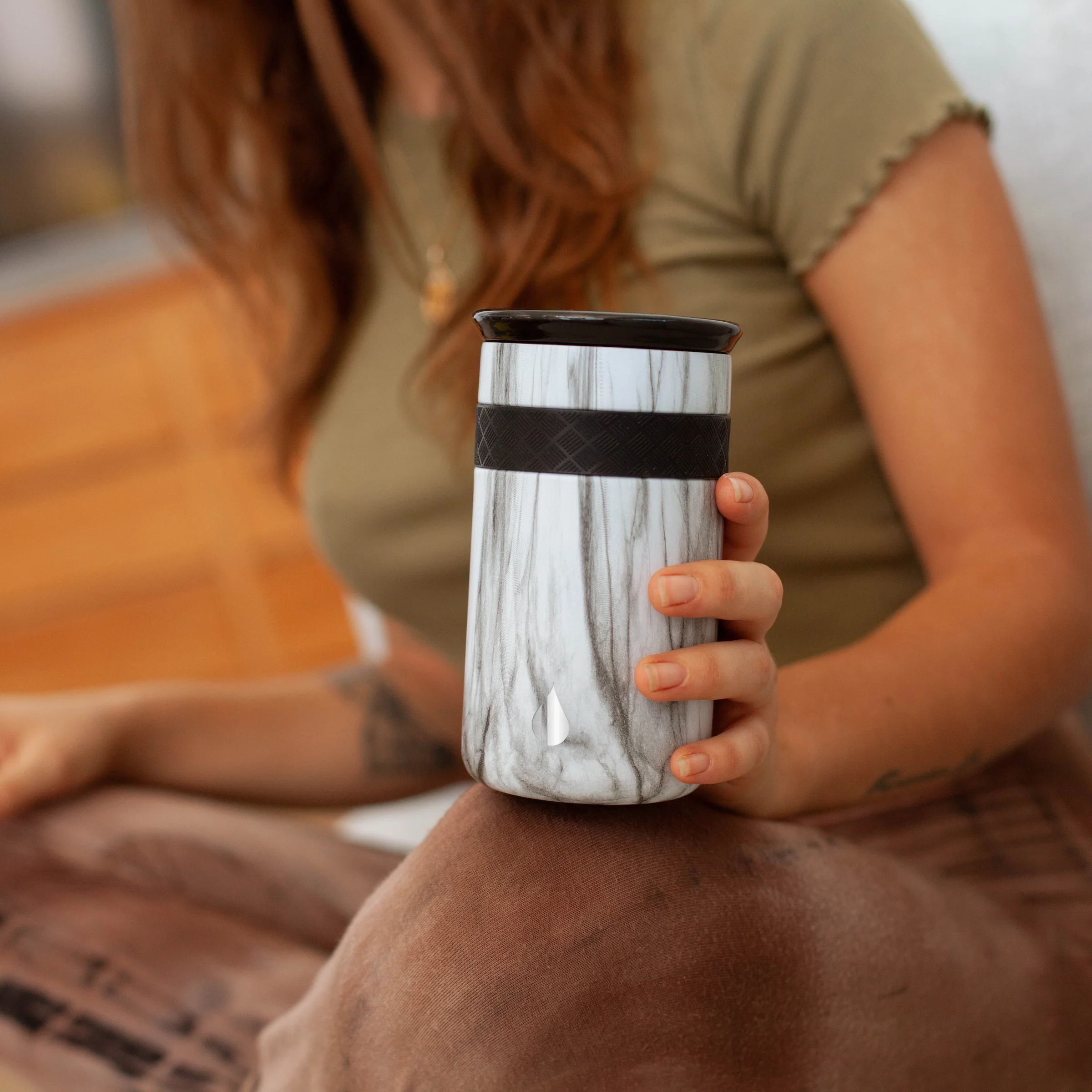 Stainless Steel Tumbler with Ceramic Lid, 12oz - Image 11