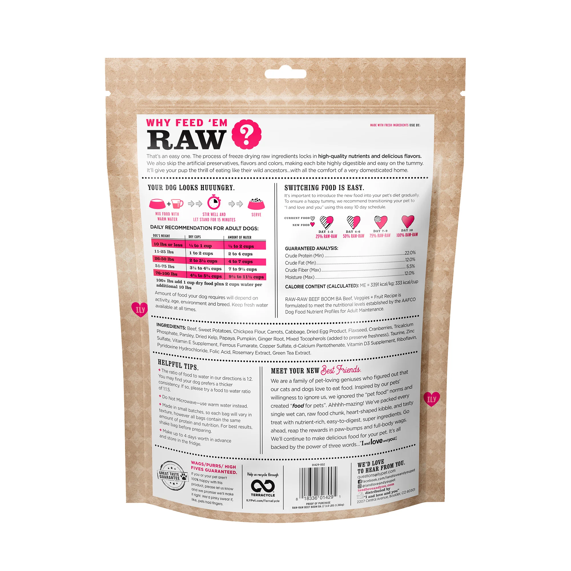 Stir and Boom Raw Raw Beef Boom Ba Dinner Grain-Free Dehydrated Dog Food - Image 6