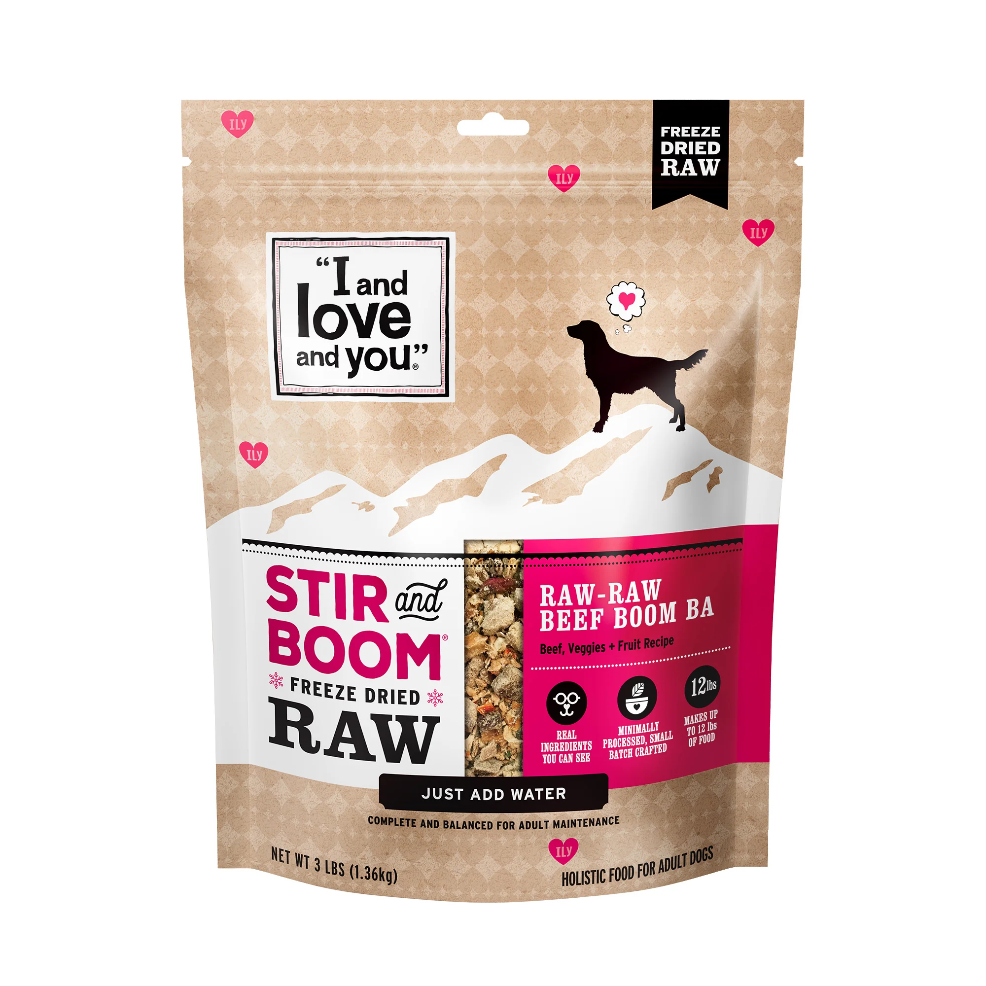 Stir and Boom Raw Raw Beef Boom Ba Dinner Grain-Free Dehydrated Dog Food - Image 7