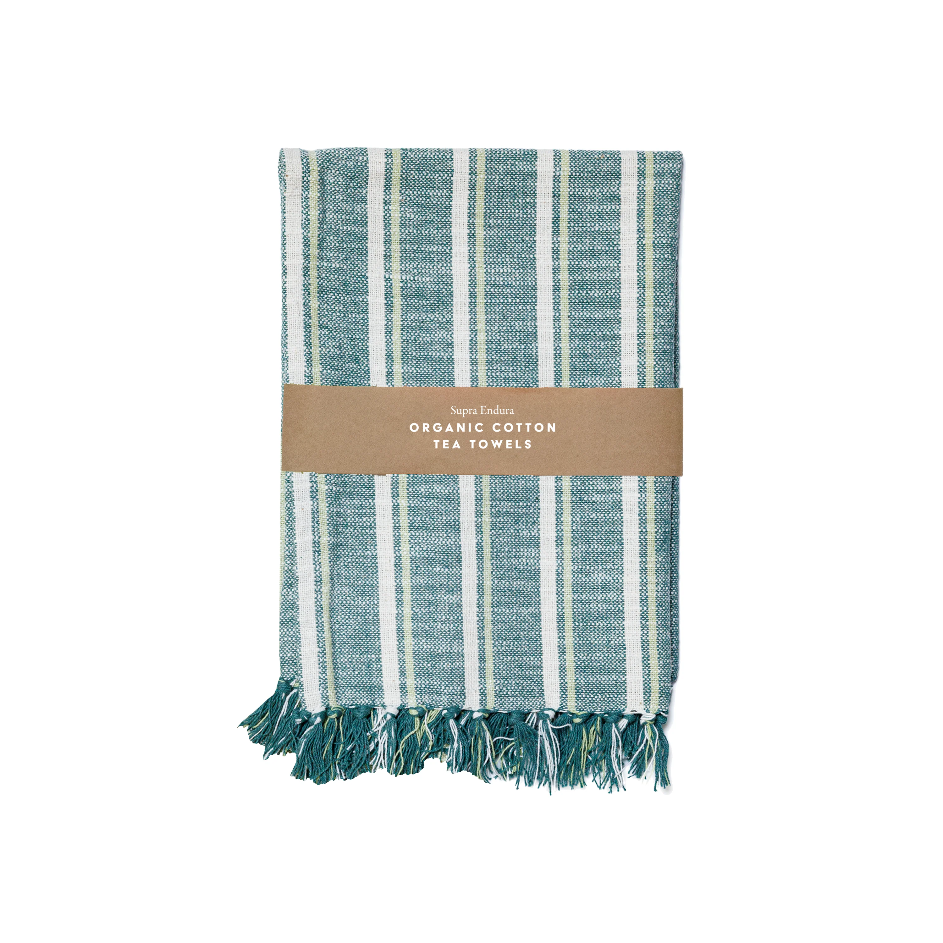 Striped Organic Cotton Tea Towel Set - Image 7