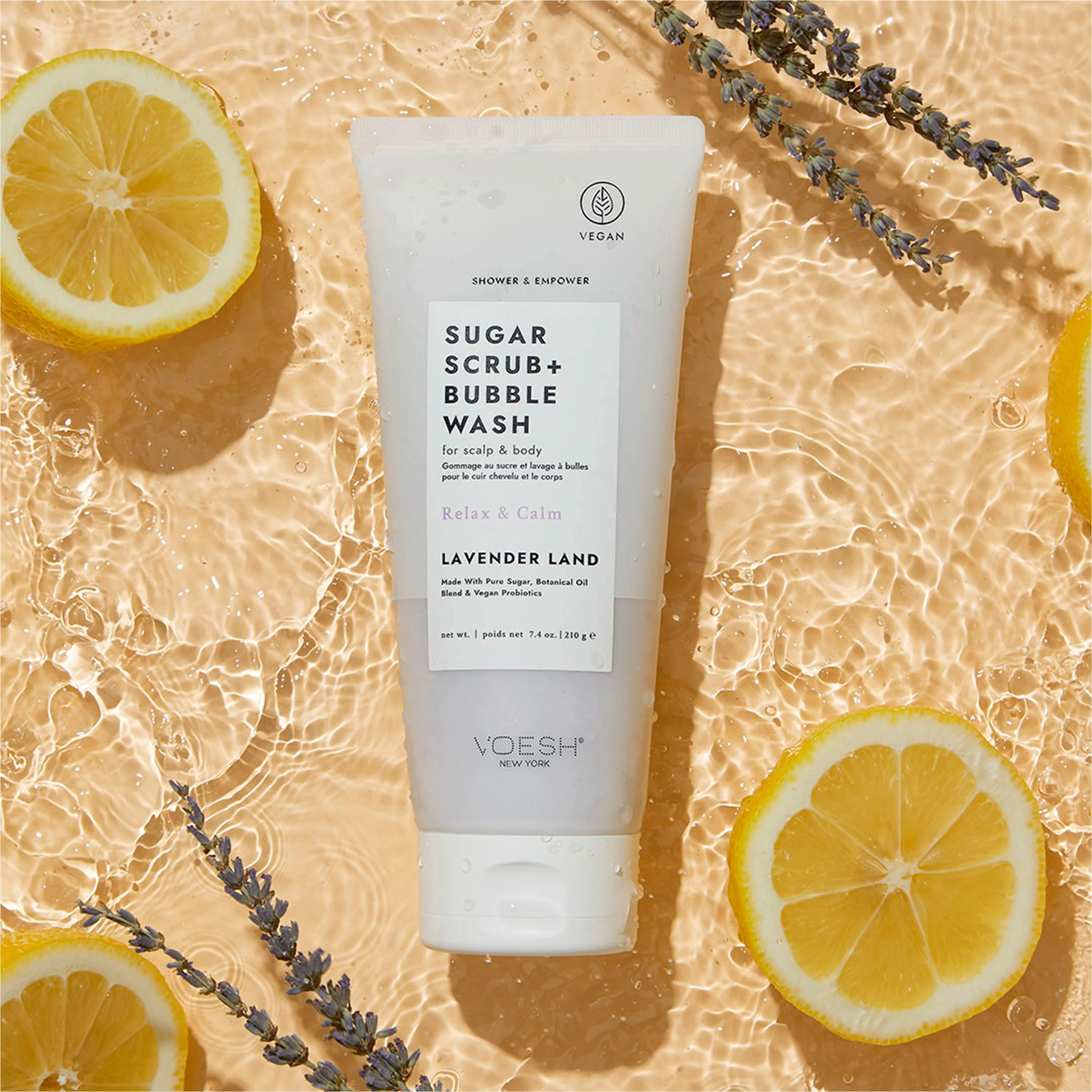 Sugar Scrub + Bubble Wash - For Scalp and Body - Image 4