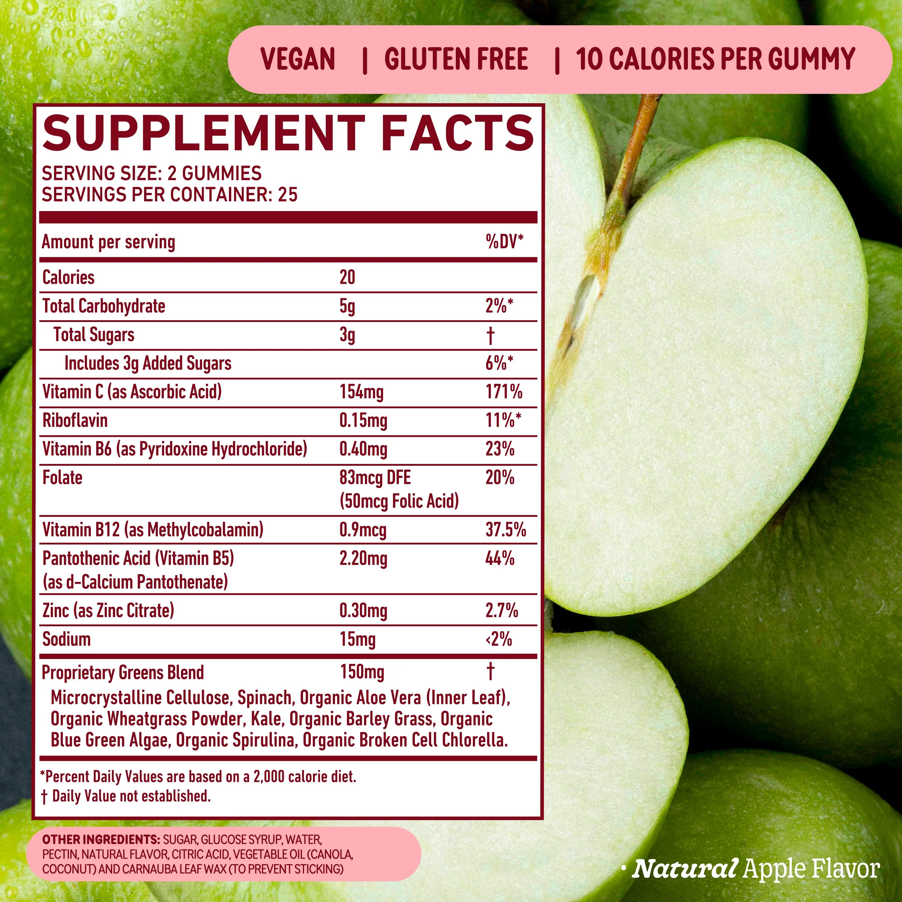Super Greens Gummies - Apple - Image 10