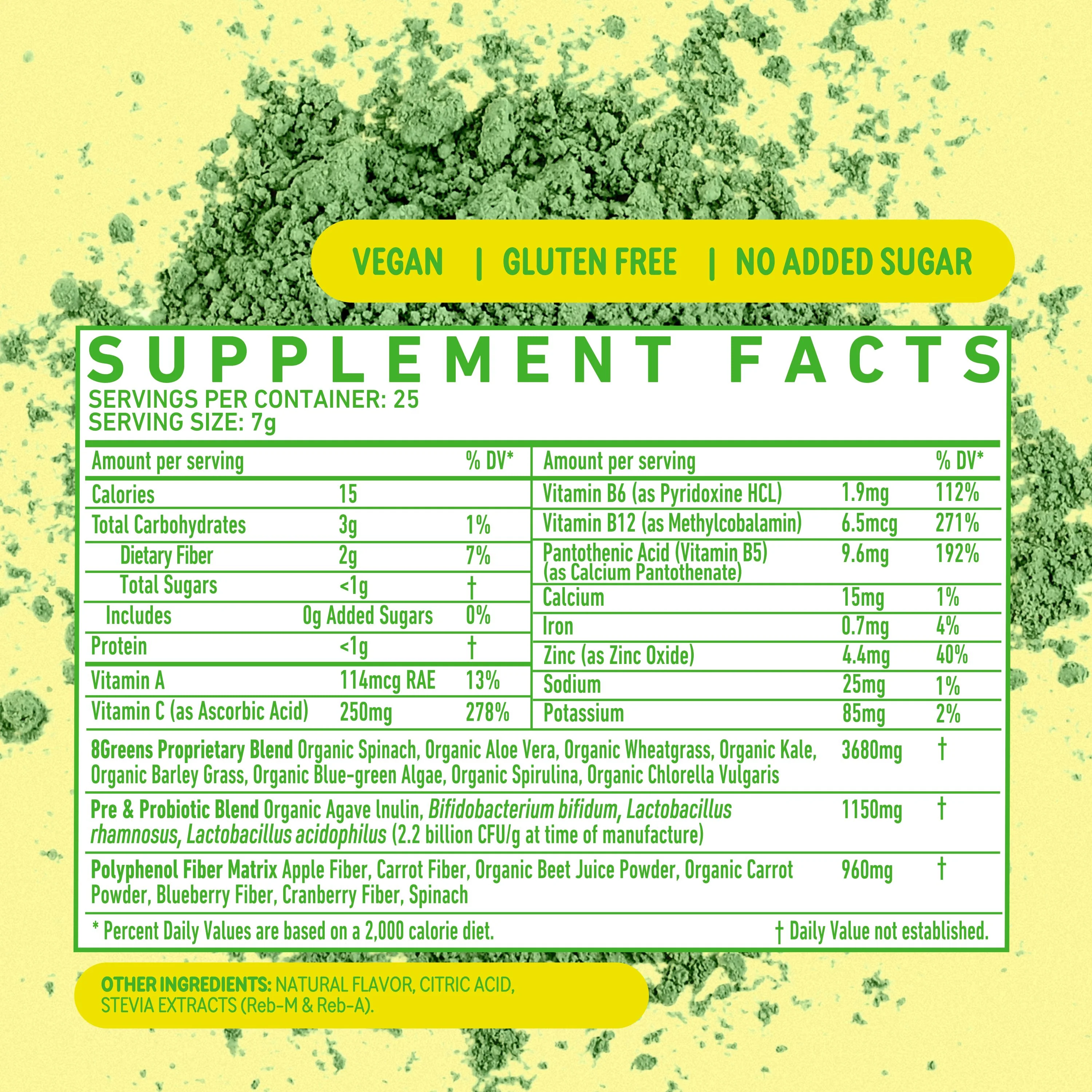 Super Greens Powder Tub - Lemon Lime - Image 3