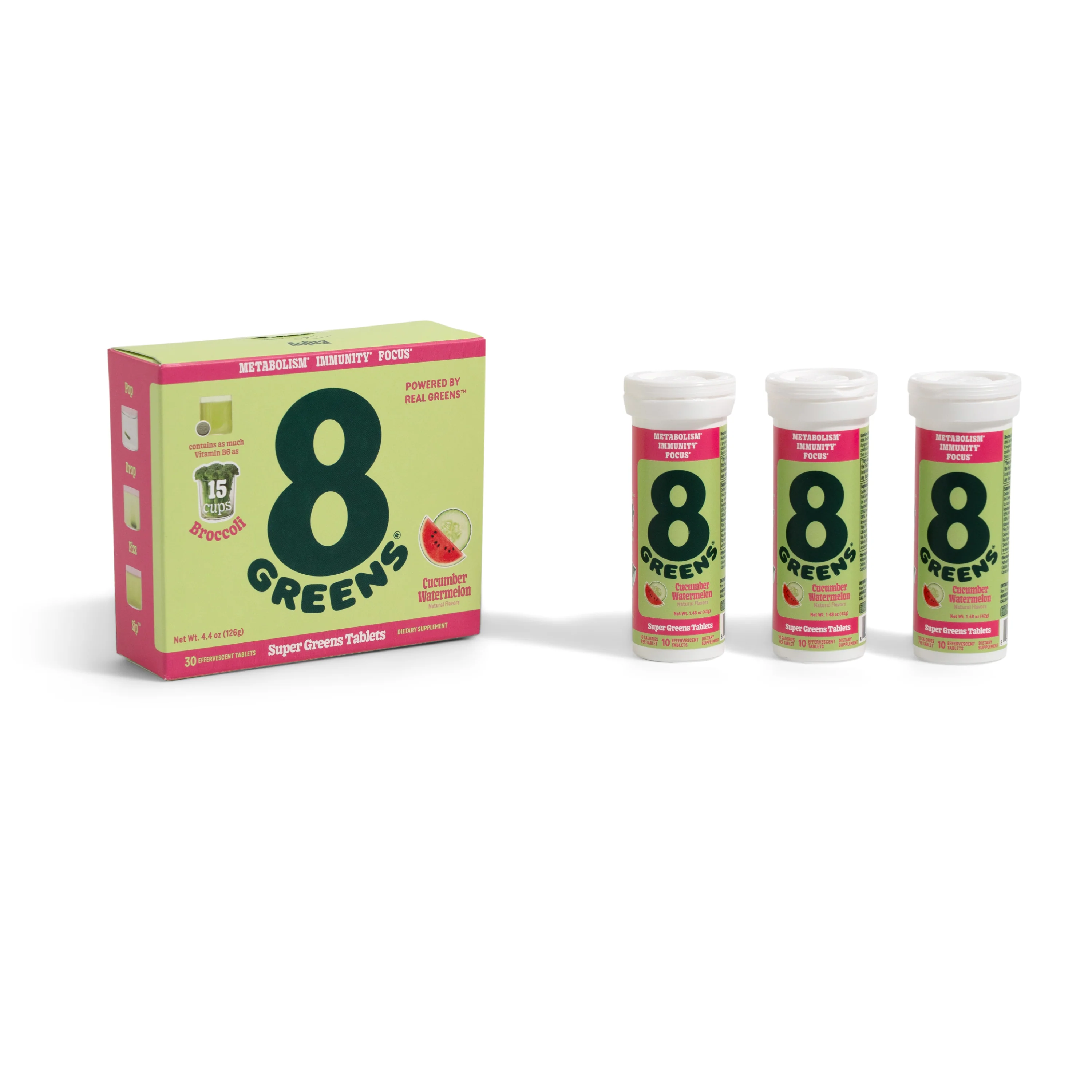 Super Greens Tablet - Cucumber Watermelon - Image 4