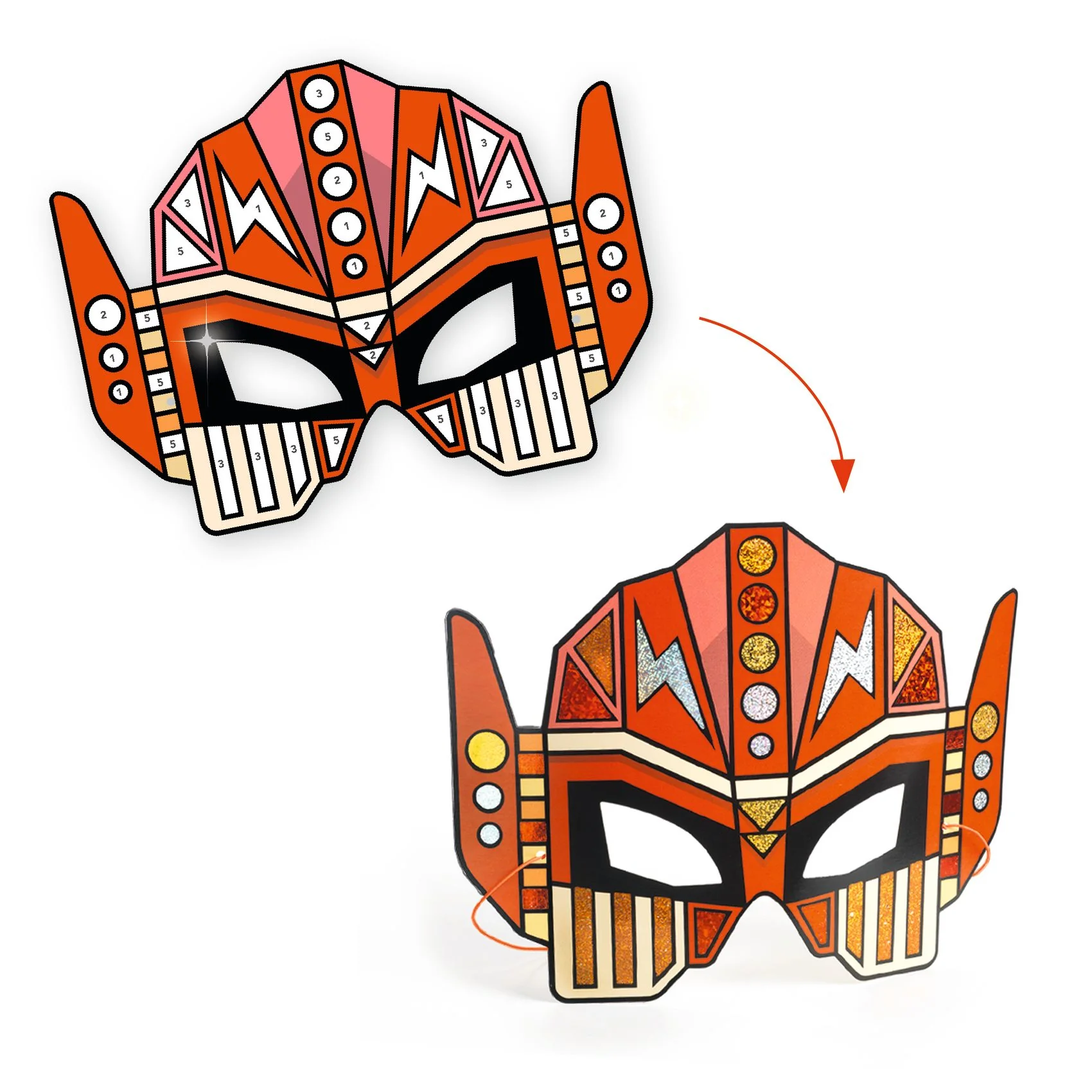 Super Robots DIY Craft Kit made with FSC® Certified Paper - Image 3