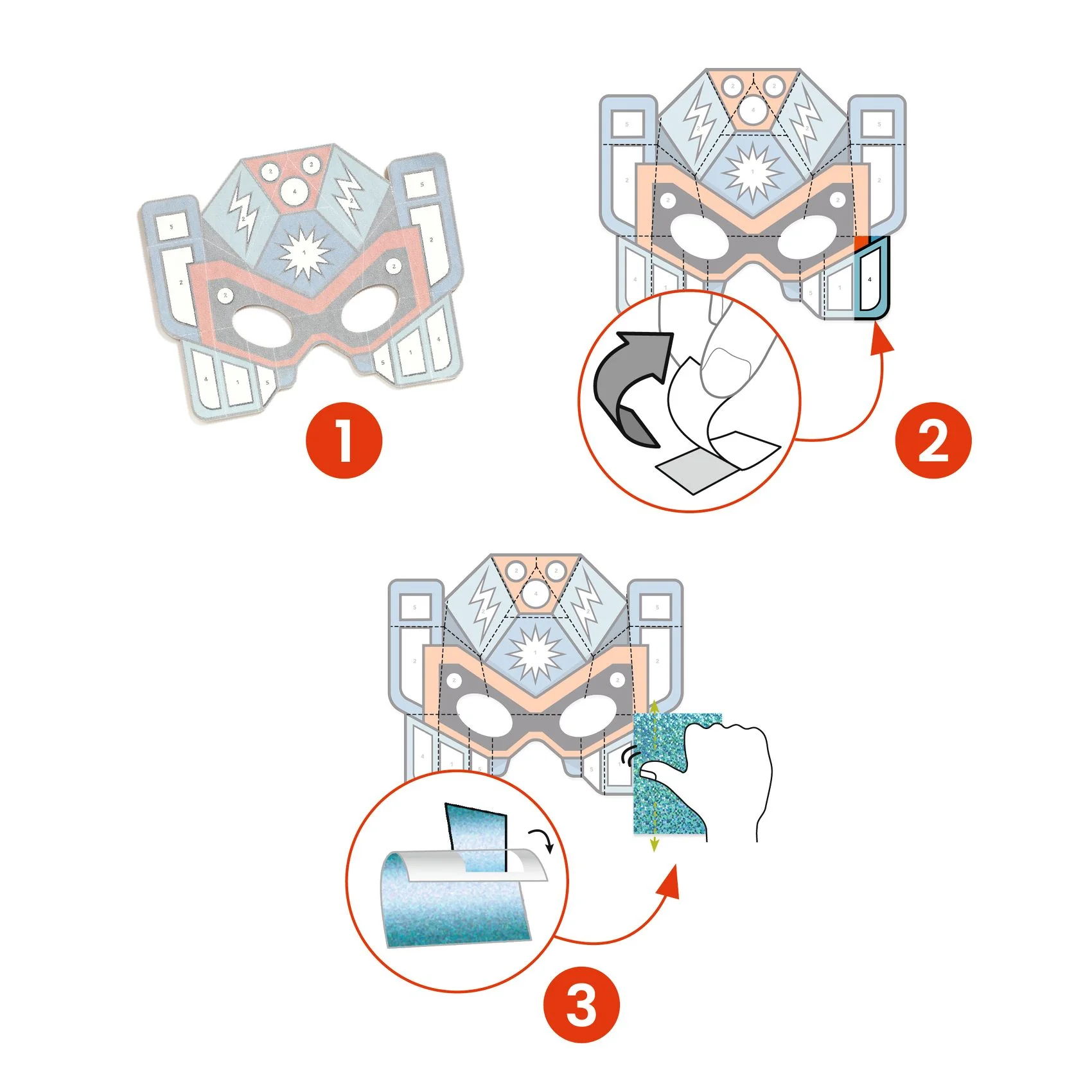 Super Robots DIY Craft Kit made with FSC® Certified Paper - Image 5