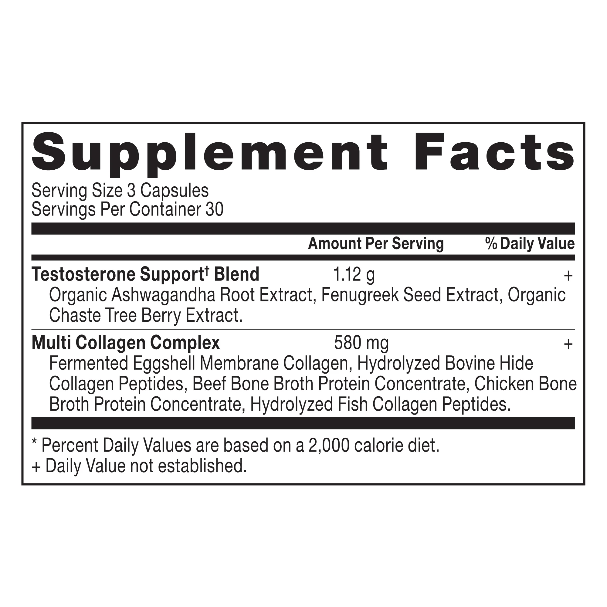 Testosterone Support for Women + Collagen Capsules - Image 2