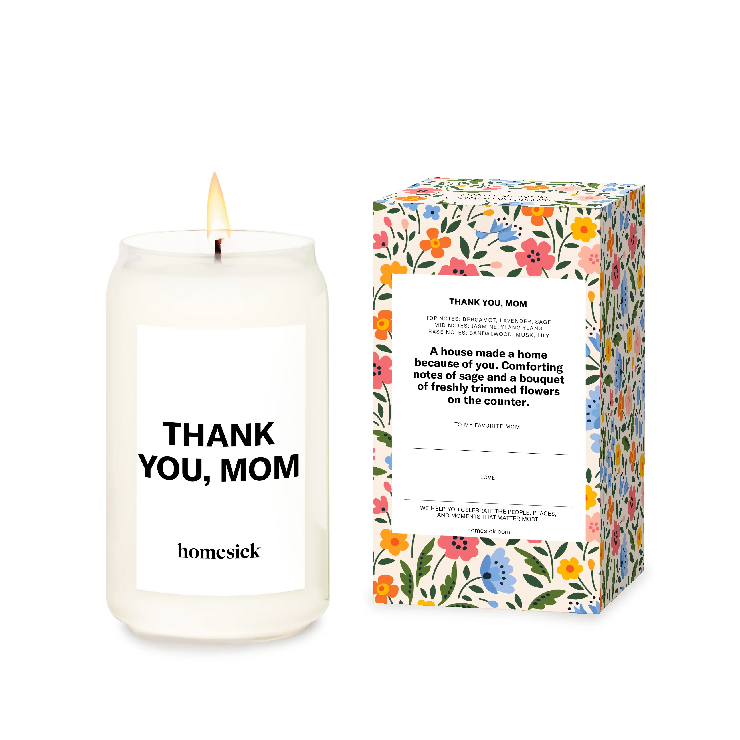 Thank You, Mom Candle - Image 2