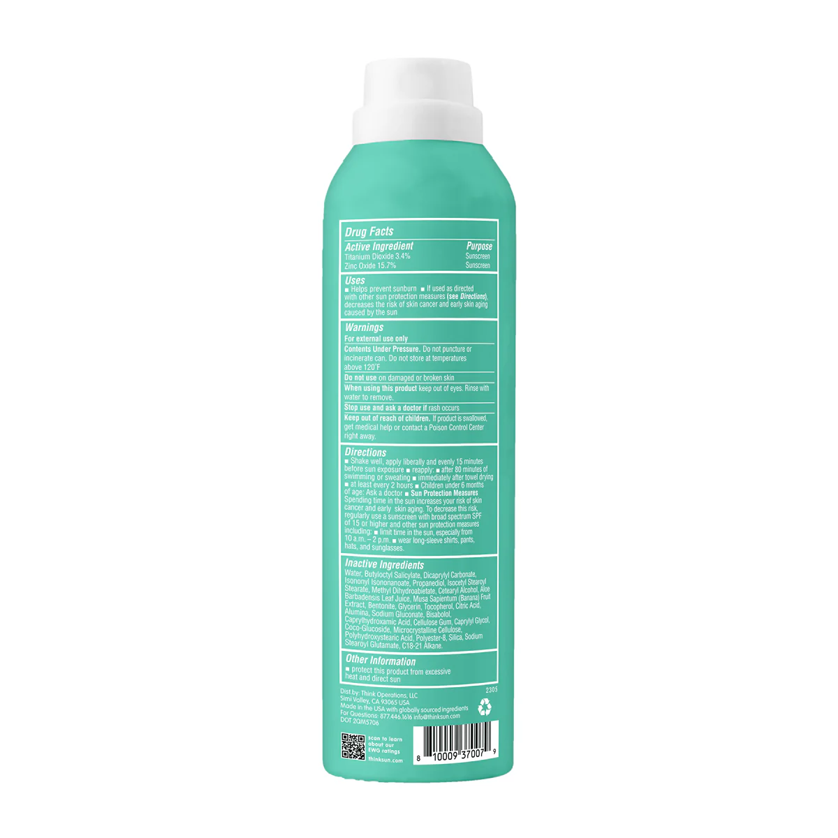 thinkkids SPF 50 All Sheer Mineral Sunscreen Spray - Image 4