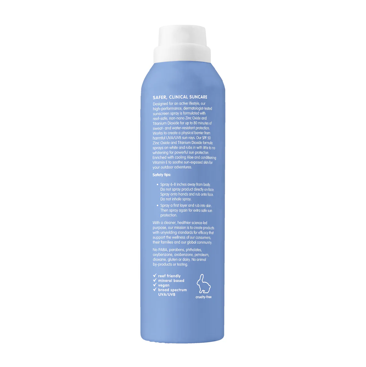 thinksport SPF 50 All Sheer Mineral Sunscreen Spray - Image 3