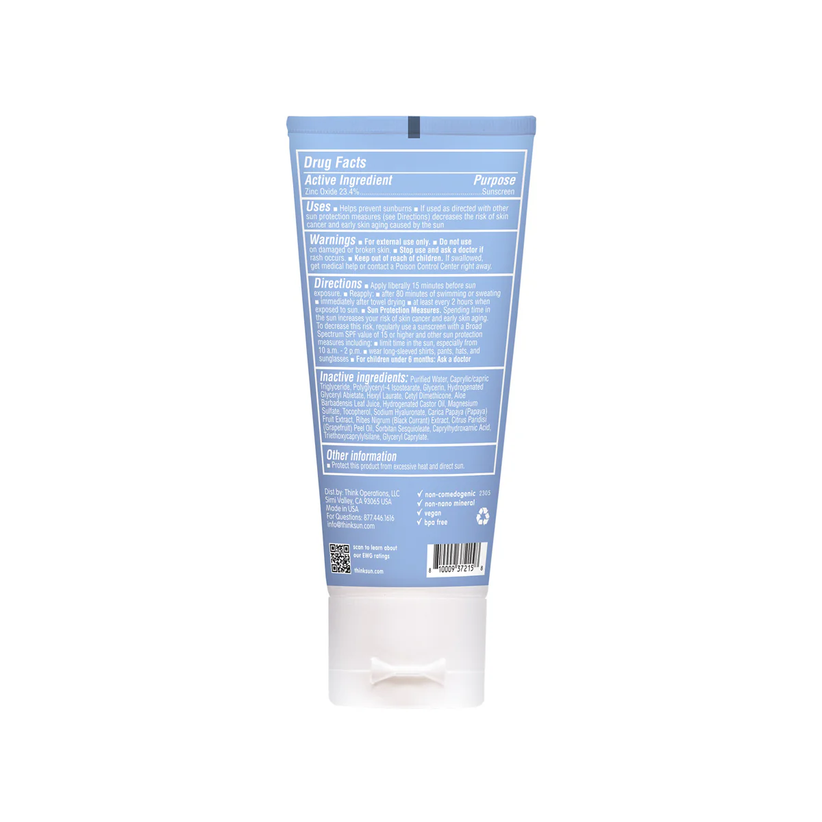 thinksport SPF 50 Clear Zinc Active Face - Image 3