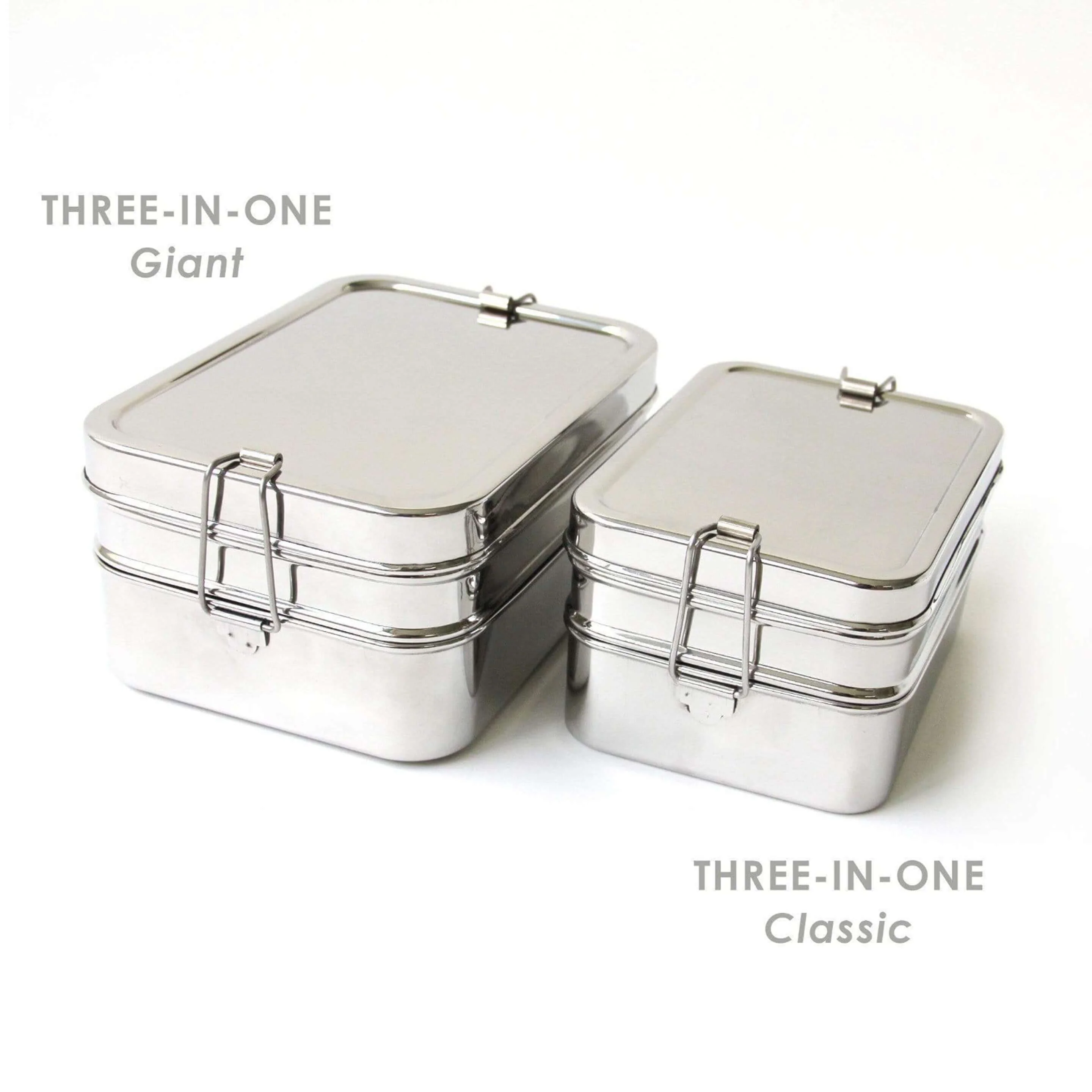 Three-in-One Giant Stainless Steel Lunch Box - Image 5