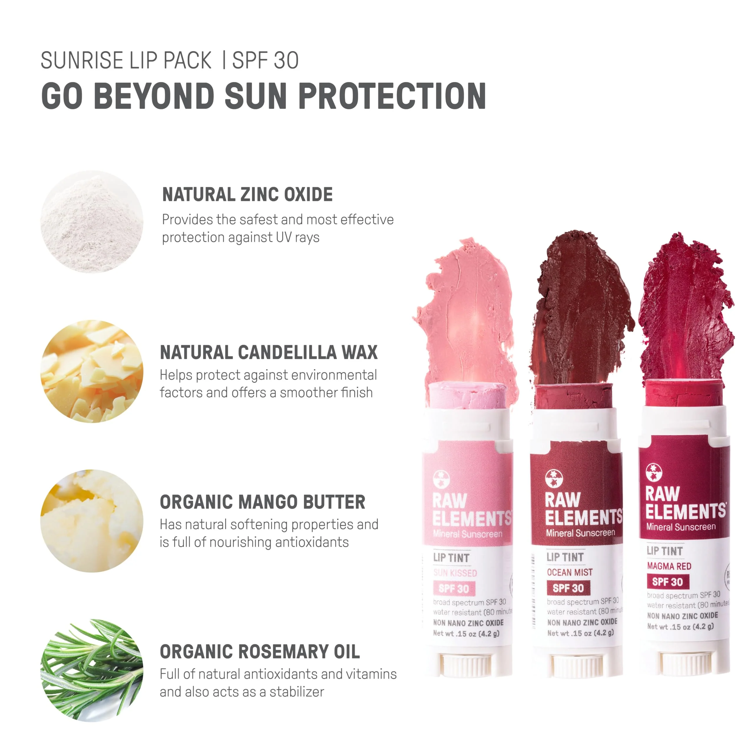 Tinted Lip SPF 30 .15 oz Sunrise Pack - Image 4