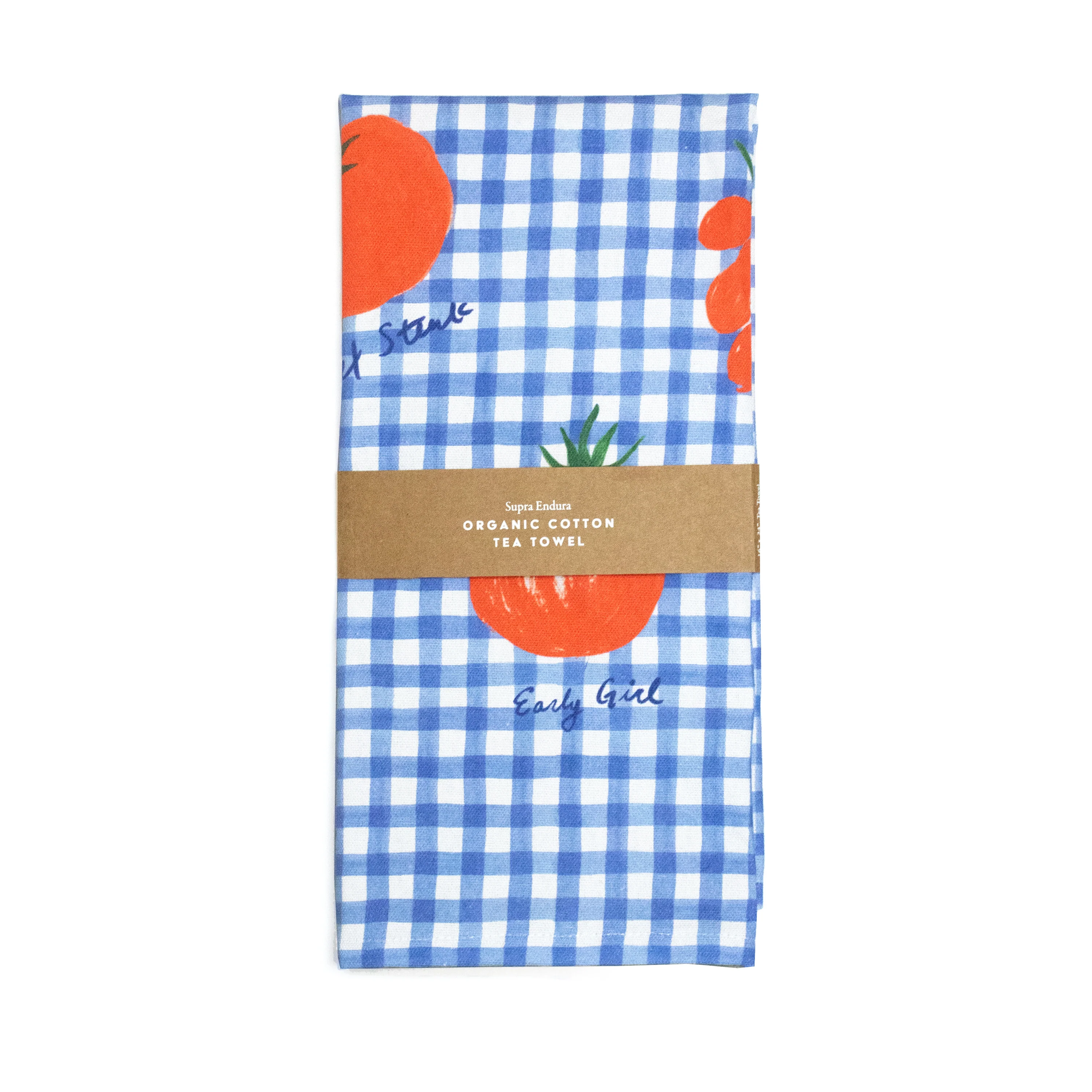 Tomato Print Organic Cotton Kitchen Towel - Image 2