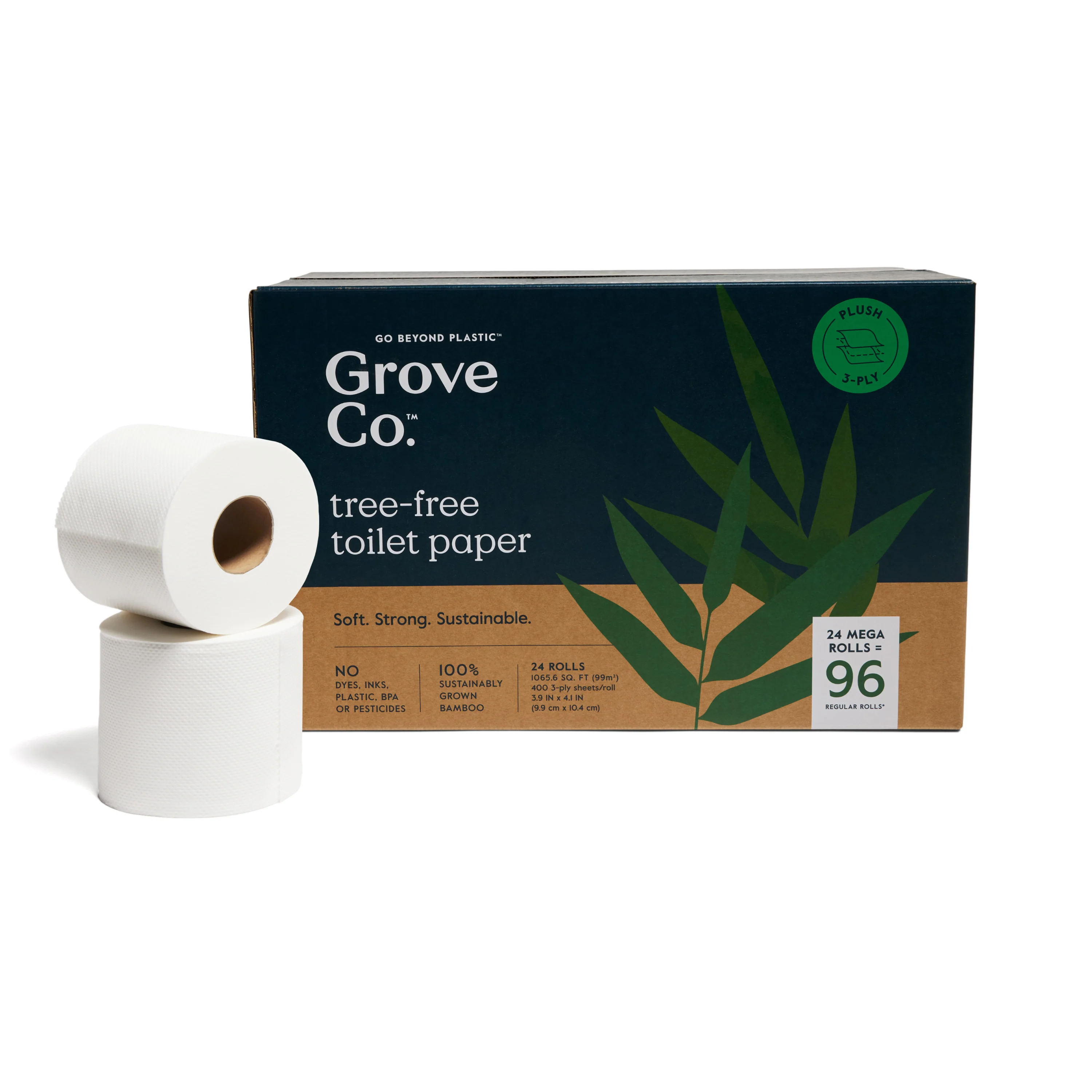 3-Ply Bamboo Toilet Paper (400 sheets per roll) - Image 23