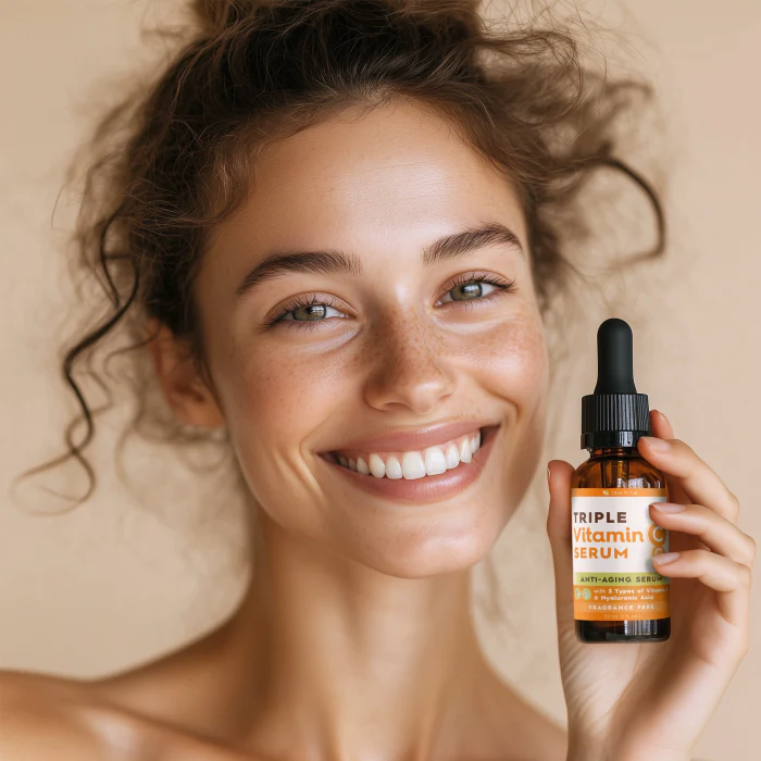 Skin Brightening Triple Action Vitamin C Serum for Face - Image 13