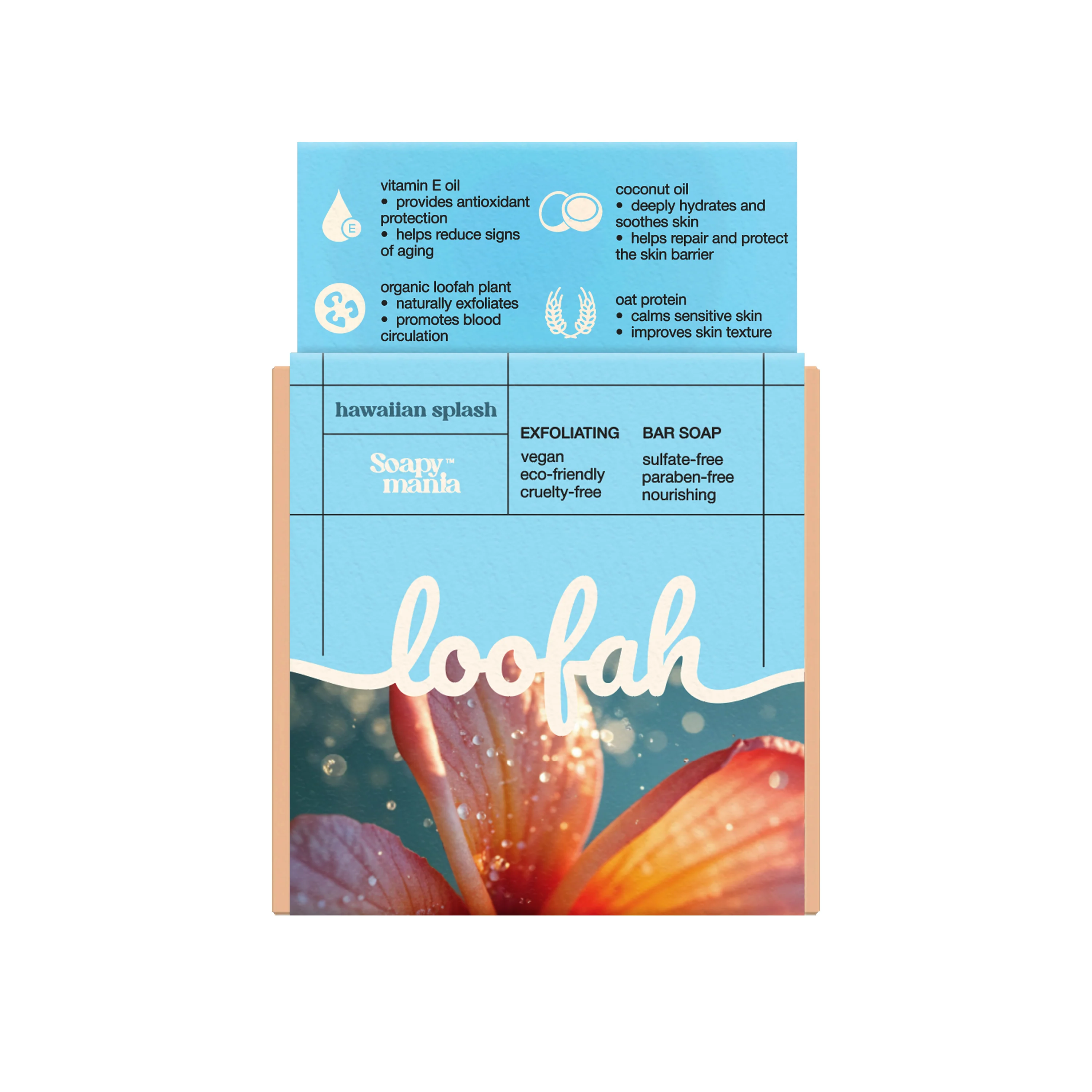 Hawaiian Splash Exfoliating Loofah Bar Soap - Image 2