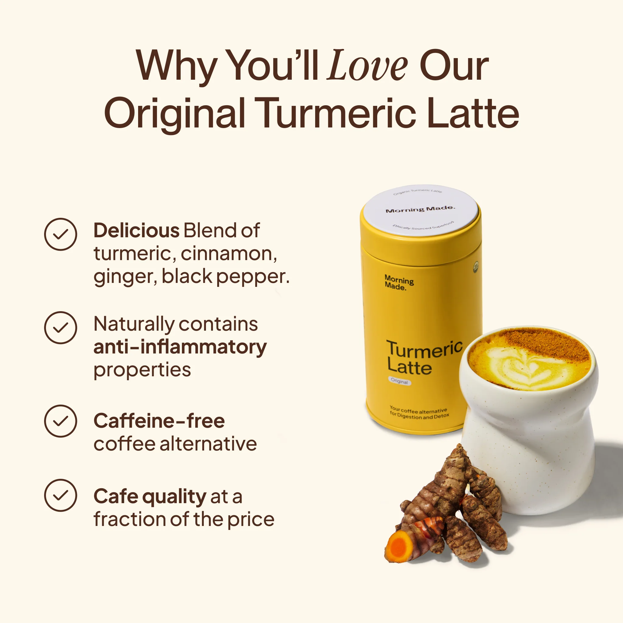 Original Turmeric Latte, Caffeine Free - Image 3