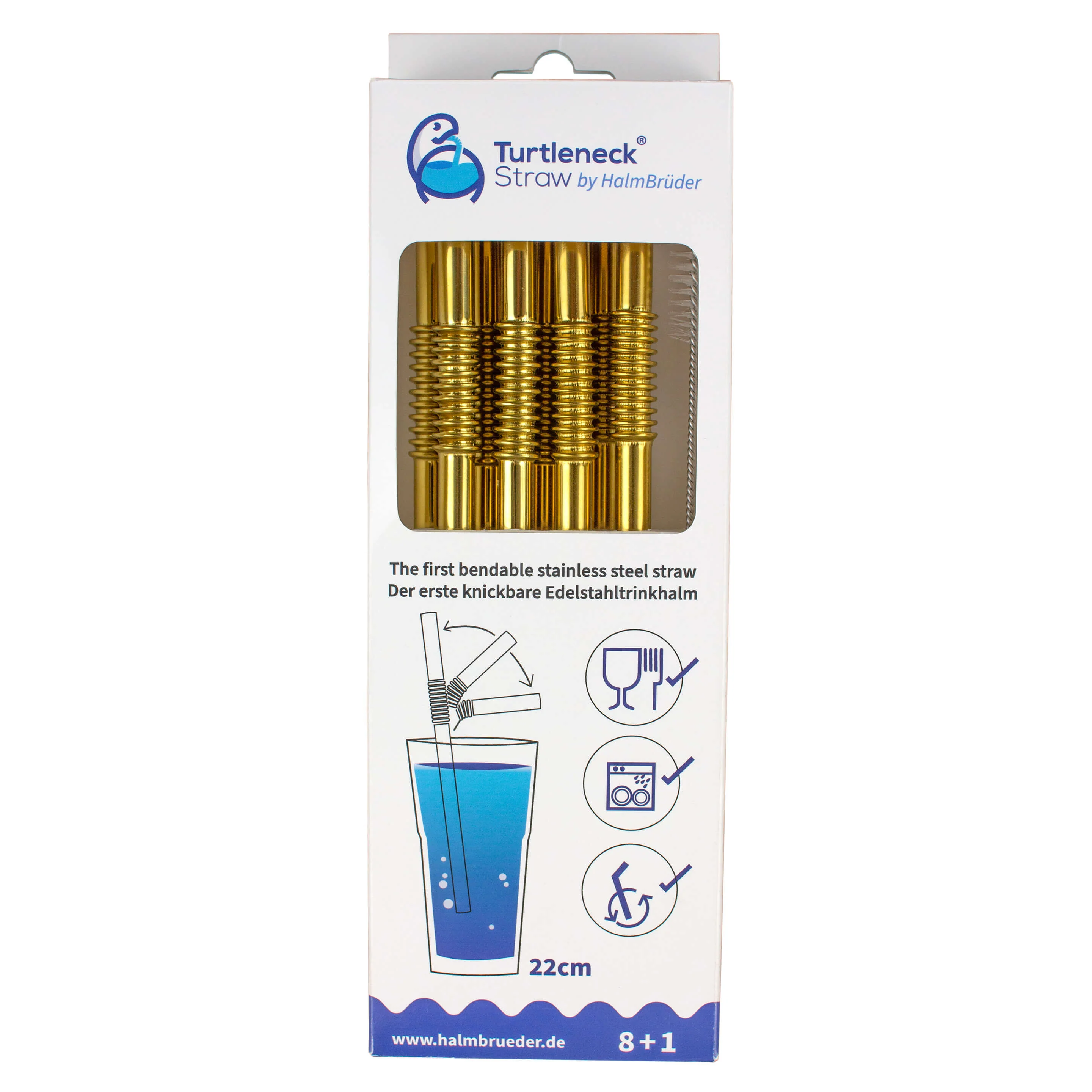 Turtleneck Stainless Steel Bendable Straw Set - Image 15