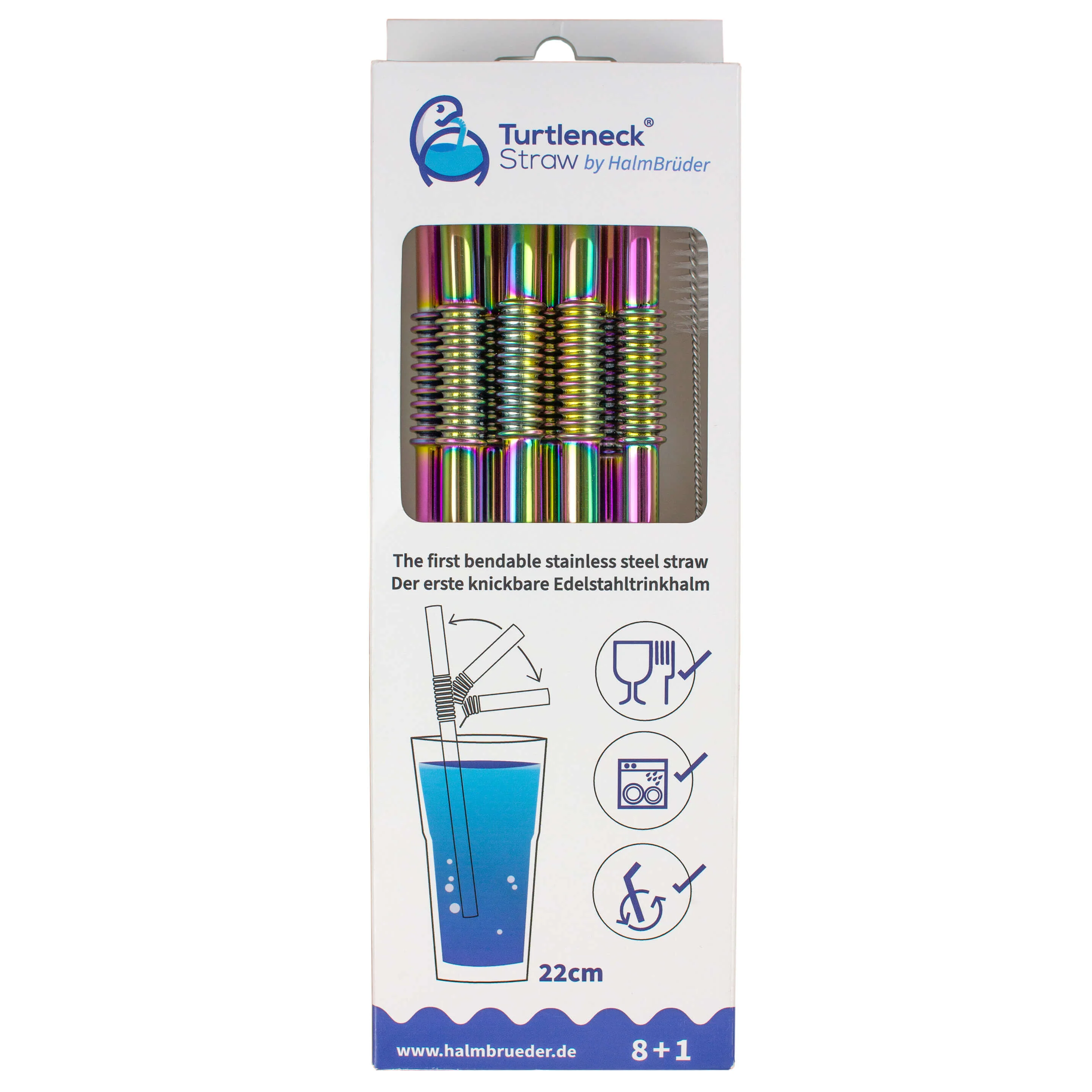 Turtleneck Stainless Steel Bendable Straw Set - Image 16