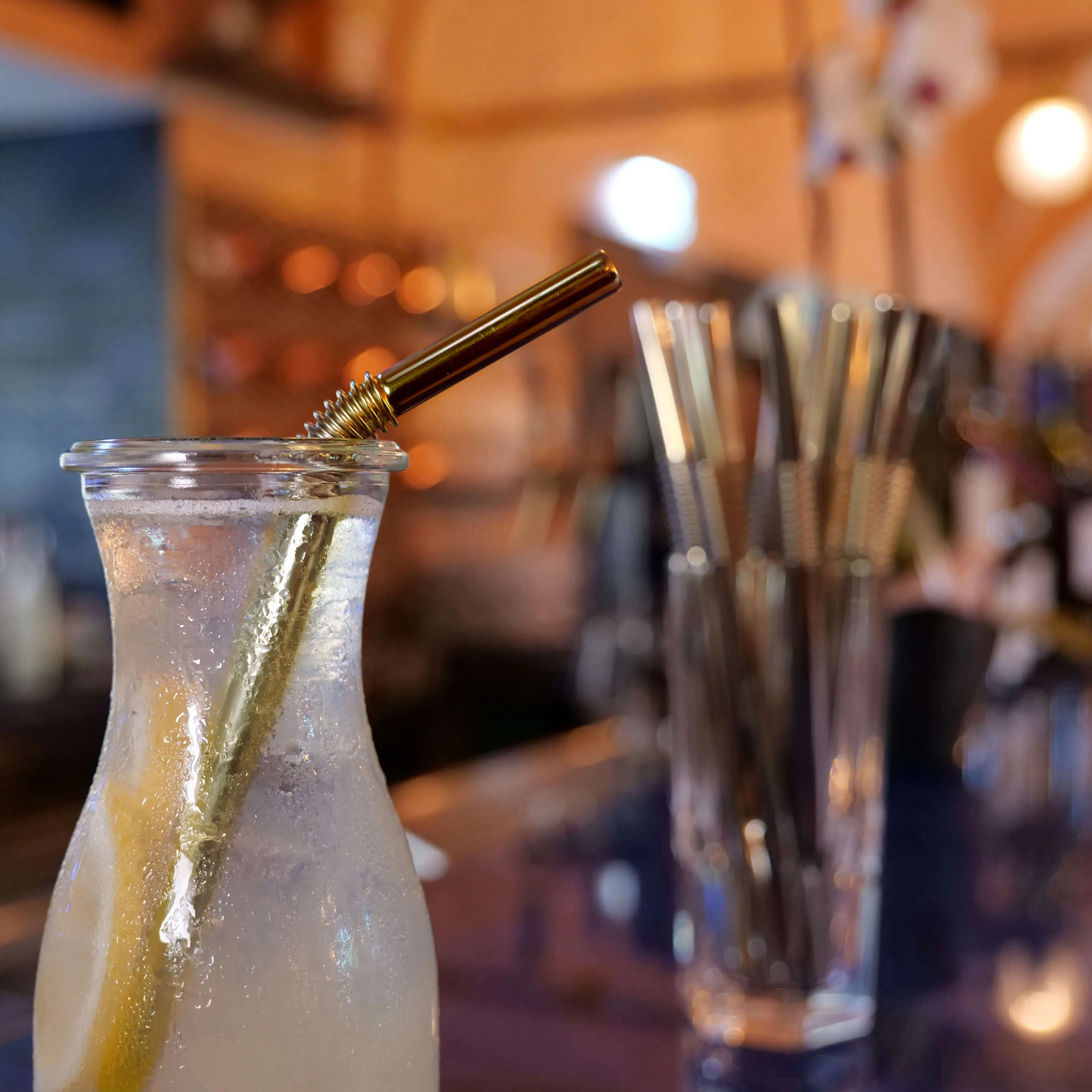 Turtleneck Stainless Steel Bendable Straw Set - Image 4