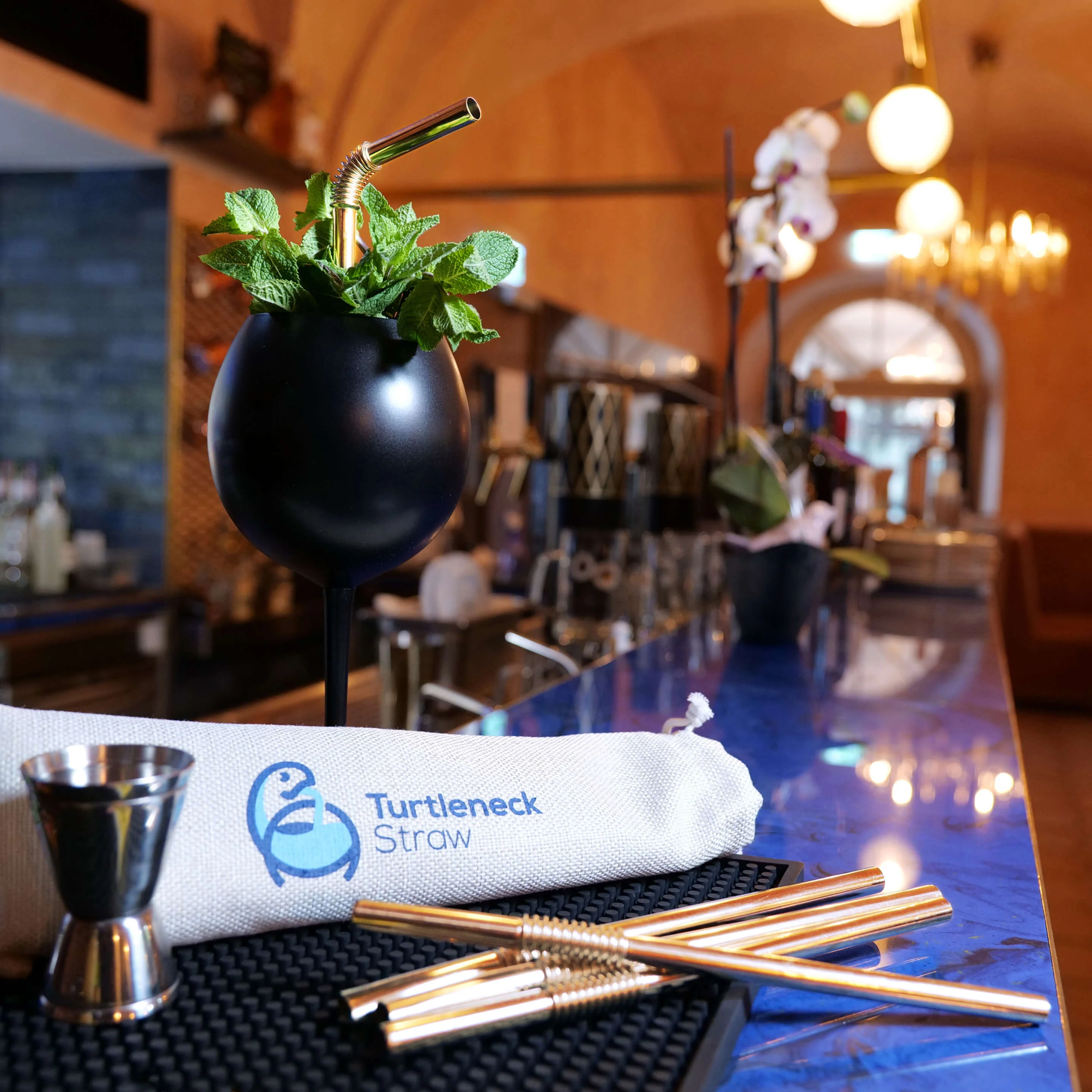 Turtleneck Stainless Steel Bendable Straw Set - Image 9