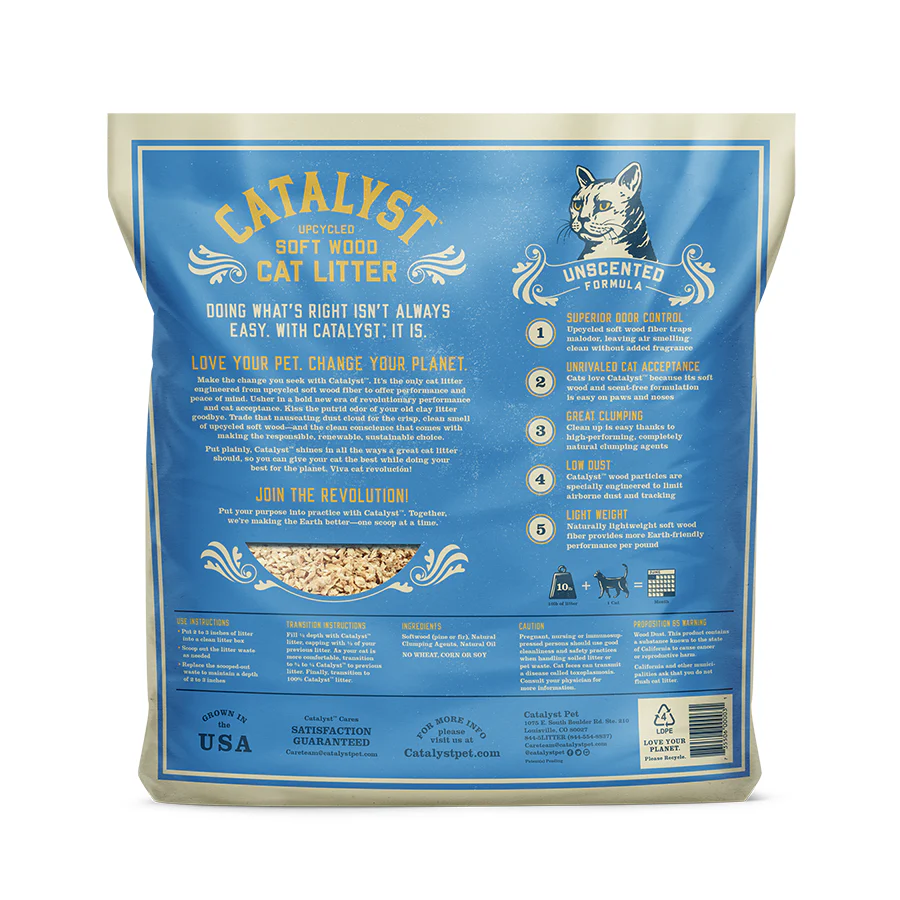 Upcycled Natural Pine Clumping Cat Litter, Unscented - Image 2