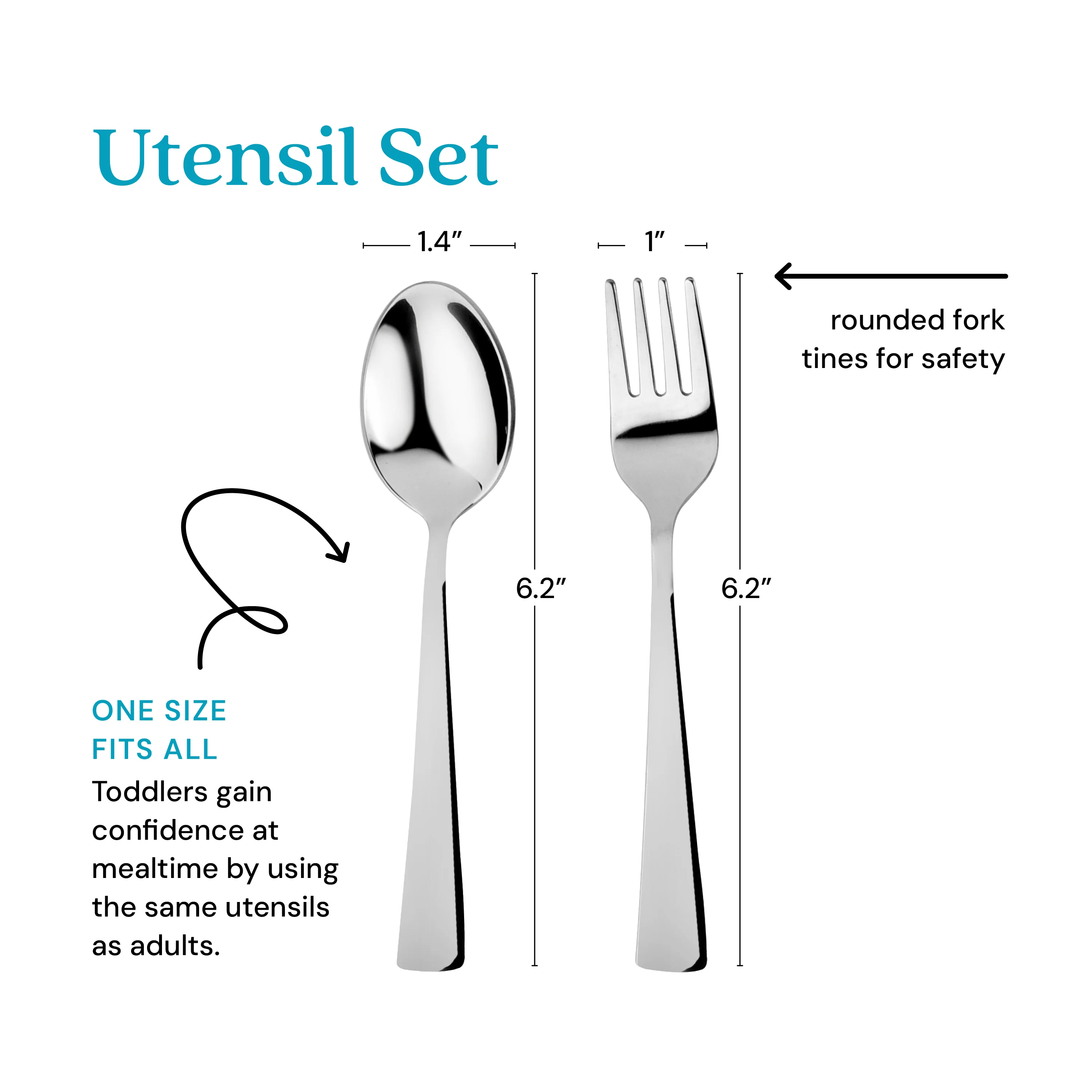 Utensil Set - Stainless Steel Fork and Spoon - Image 15
