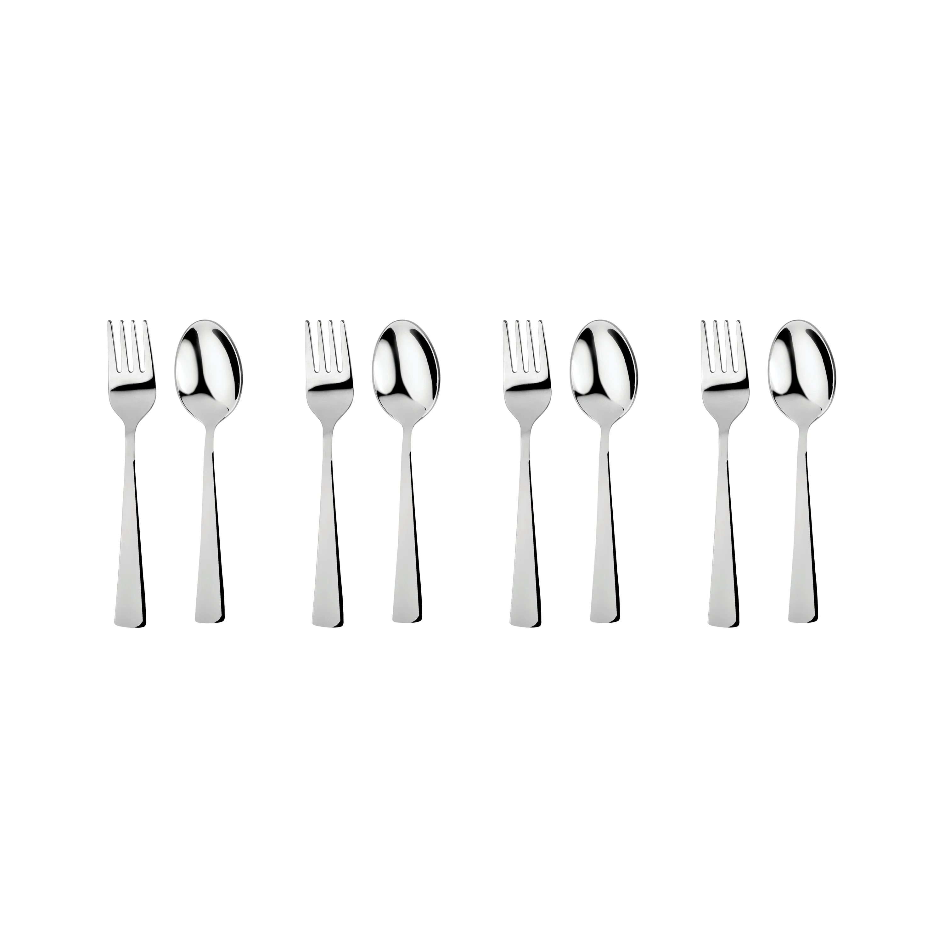 Utensil Set - Stainless Steel Fork and Spoon - Image 2