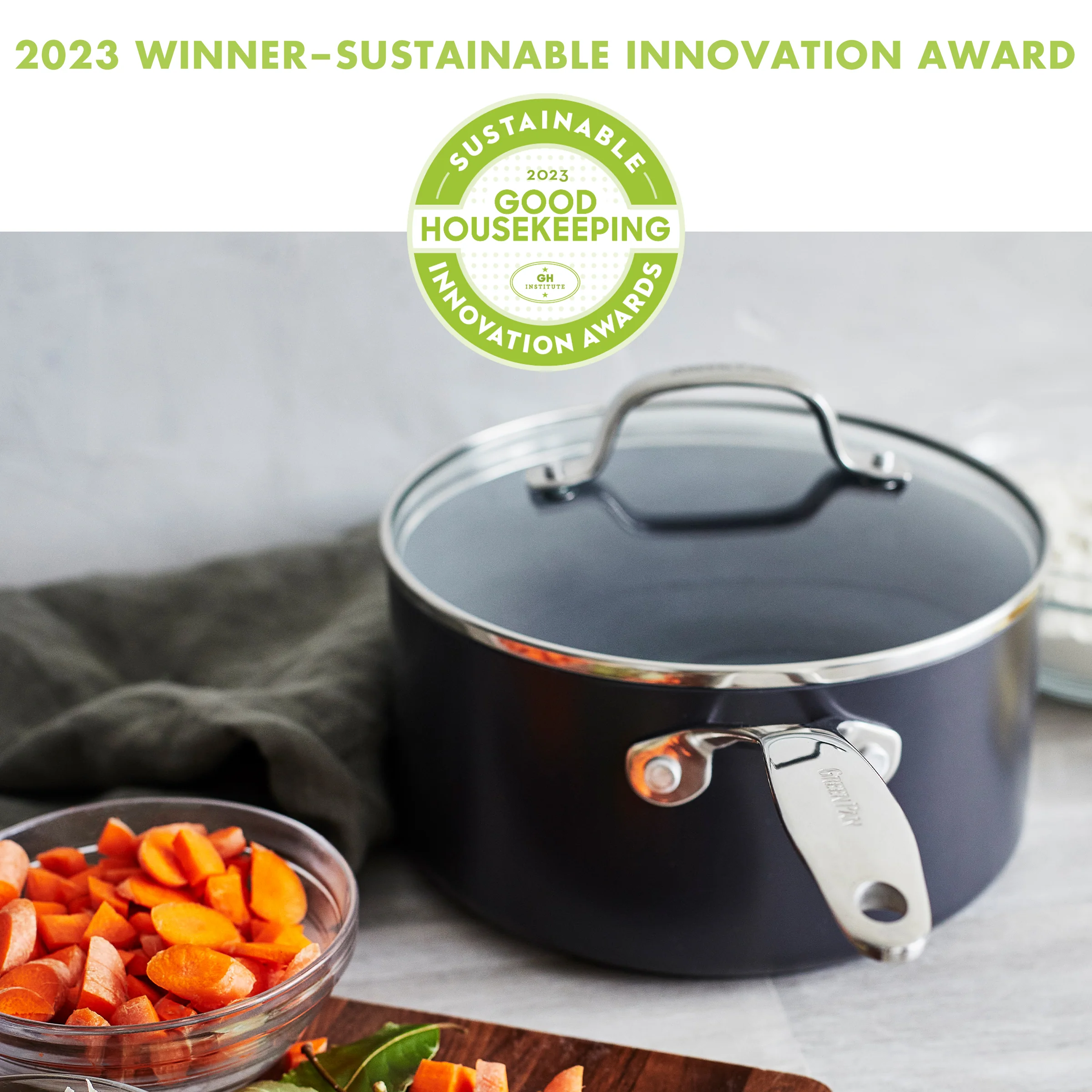 Valencia Pro Nonstick, Ceramic Sauce Pan with Lid, 2qt - Image 8
