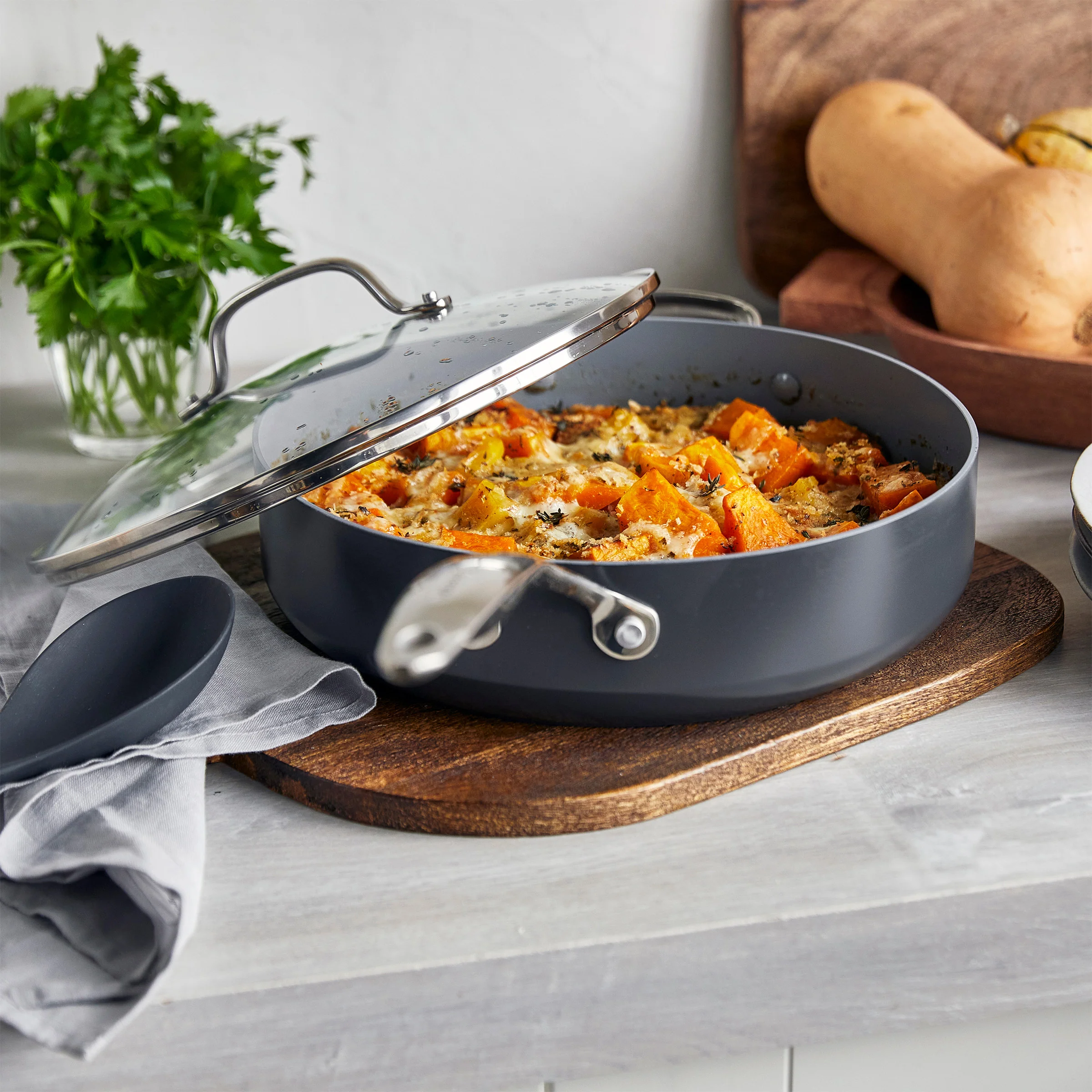 Valencia Pro Nonstick, Ceramic Sauté Pan with Lid, 4.5 Qt - Image 5
