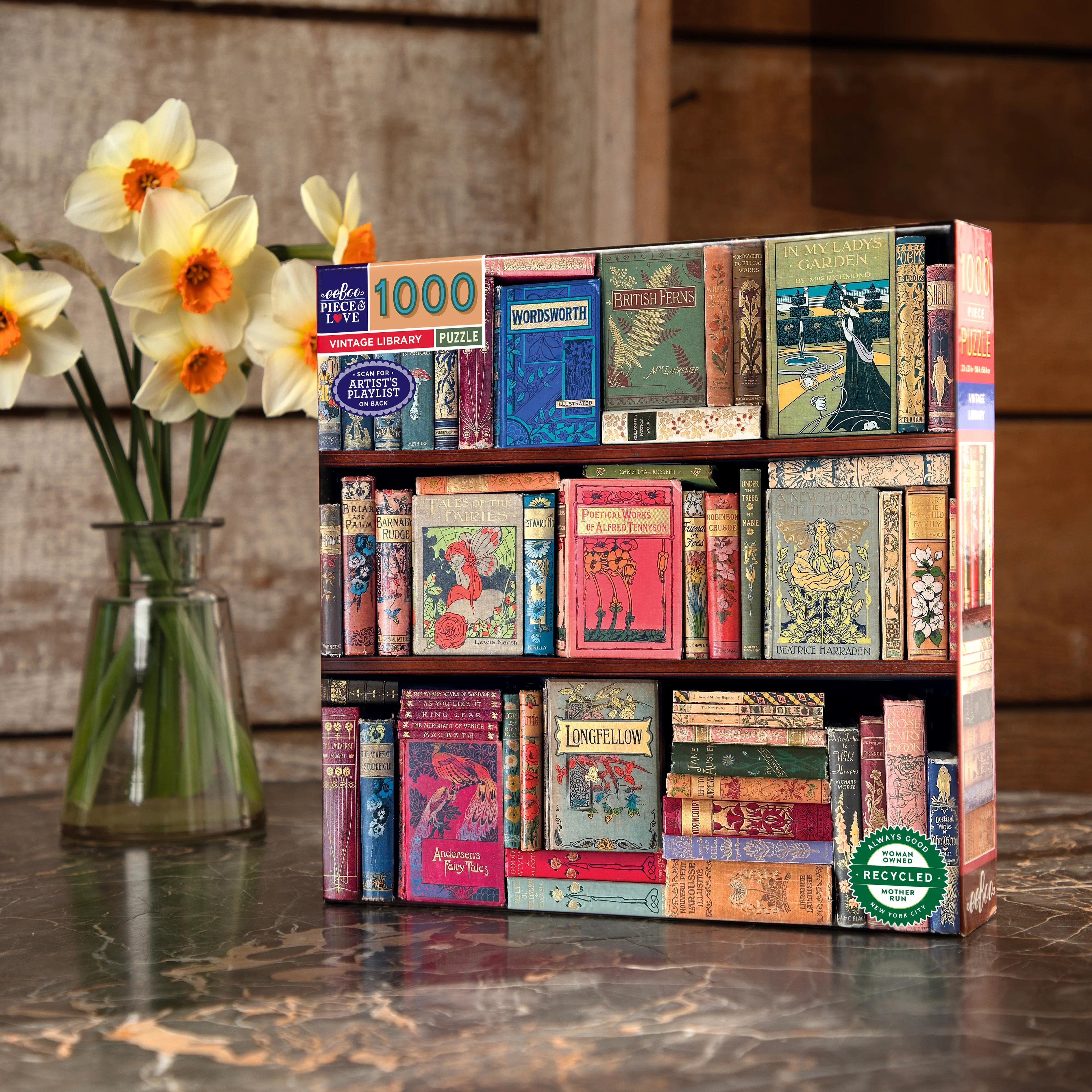 Vintage Library 1000 Piece Puzzle - Image 3