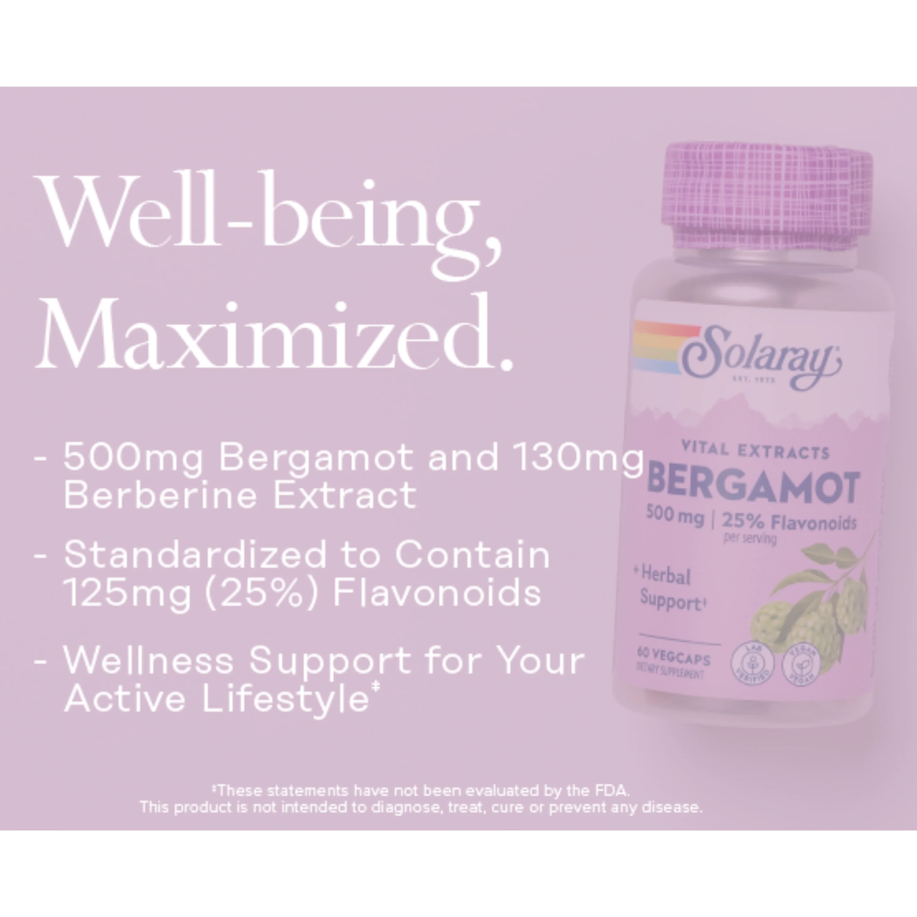 Vital Extracts Bergamot, 500 mg - Image 5