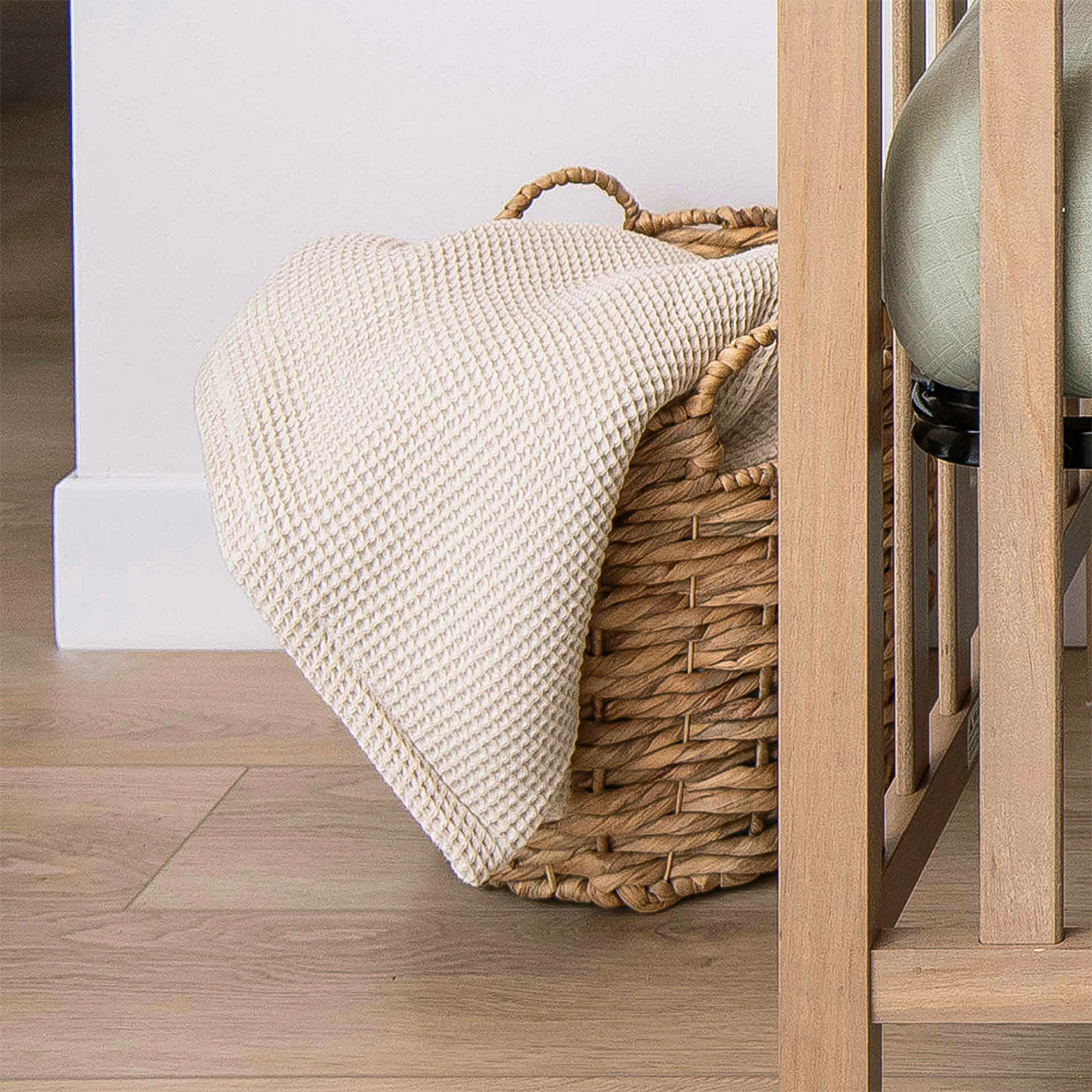 Waffle Baby Blanket - GOTS Certified Organic Cotton - Image 2