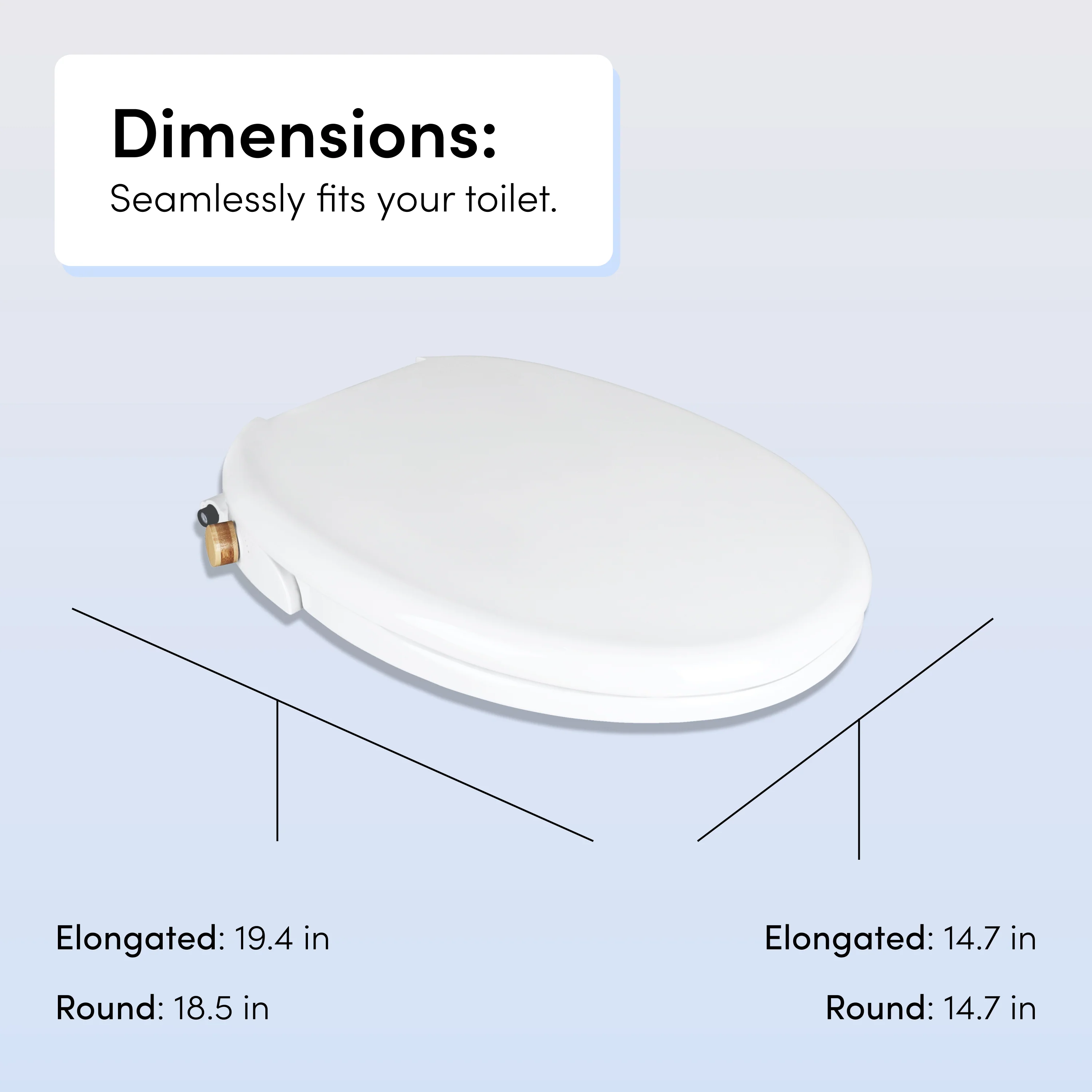 Wave Non-Electric Bidet Bamboo - Image 3